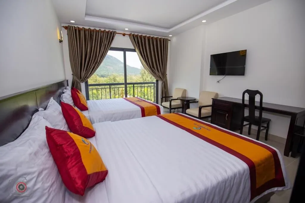 Bed in Con Son Blue Sea Hotel