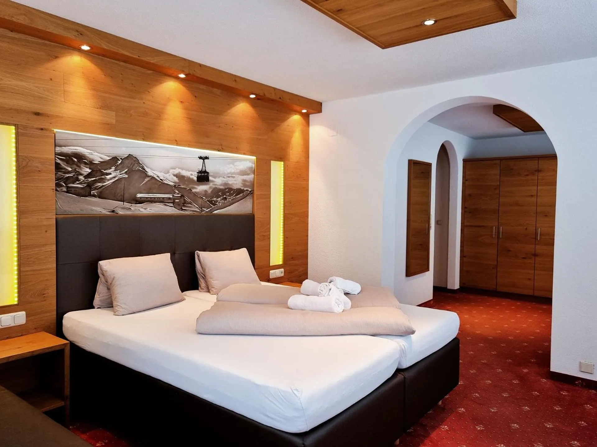 Bed in Hotel Garni Corinna