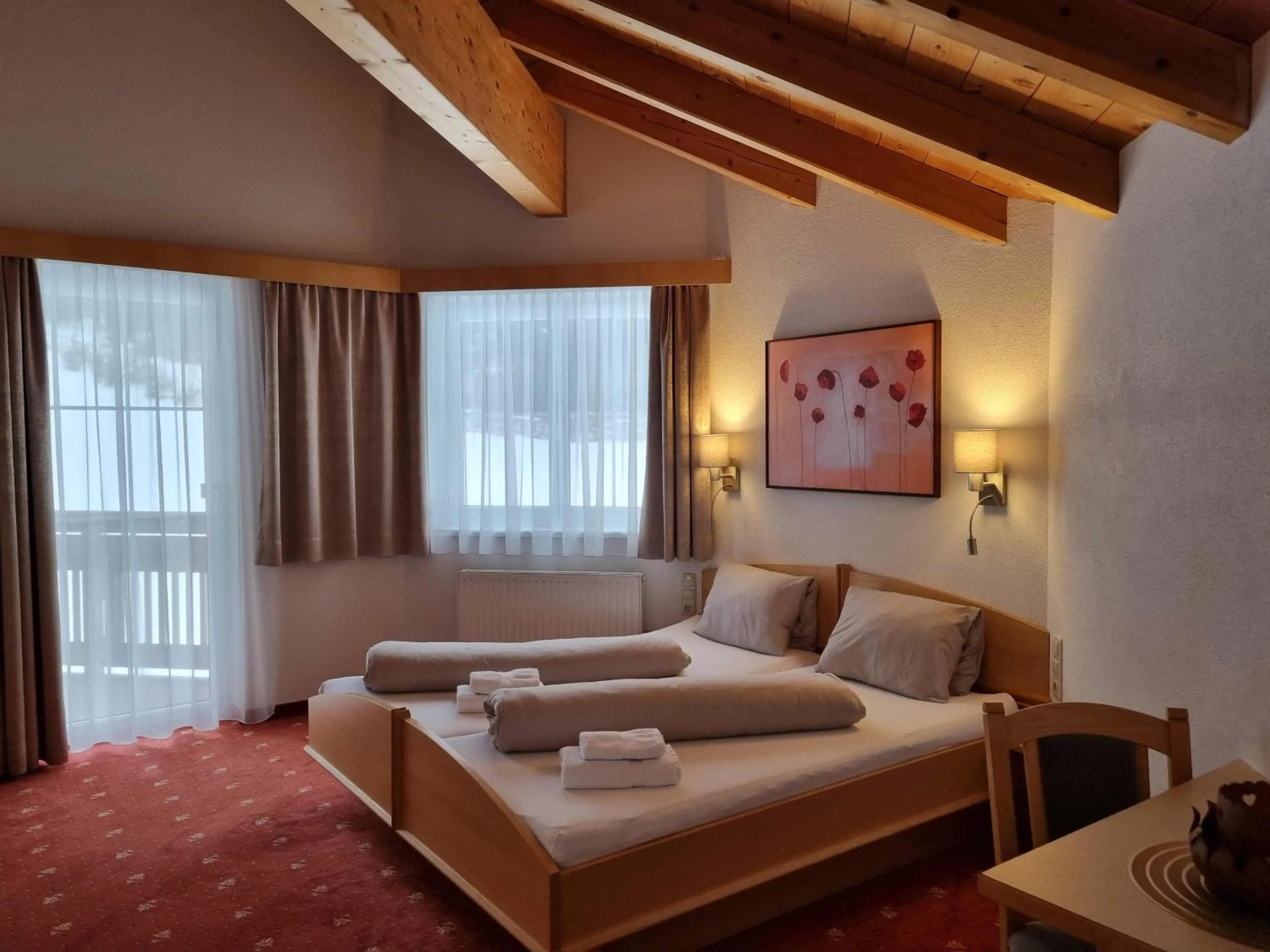 Bed in Hotel Garni Corinna