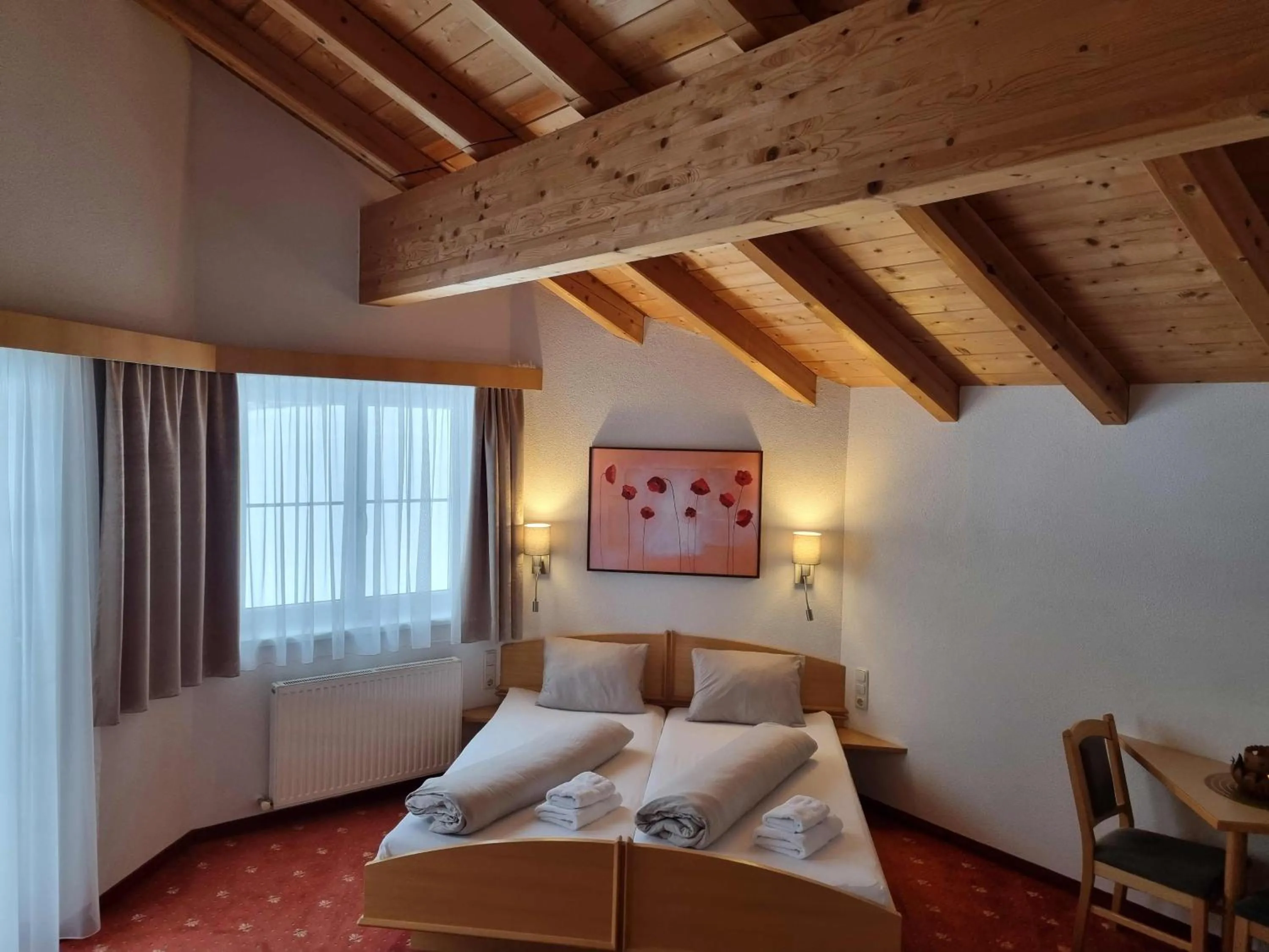 Bed in Hotel Garni Corinna