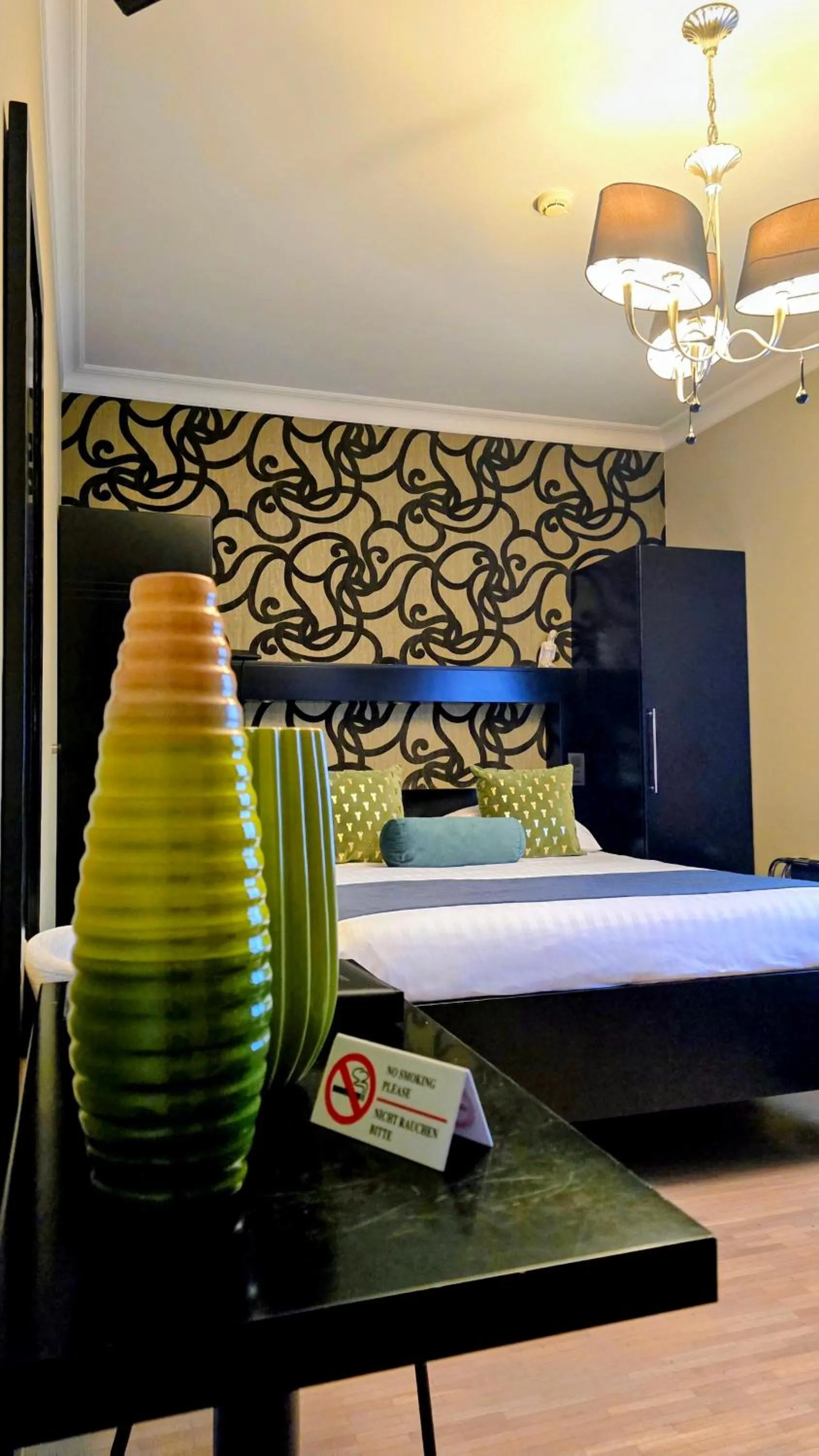 Decorative detail, Bed in Belrom Hotel