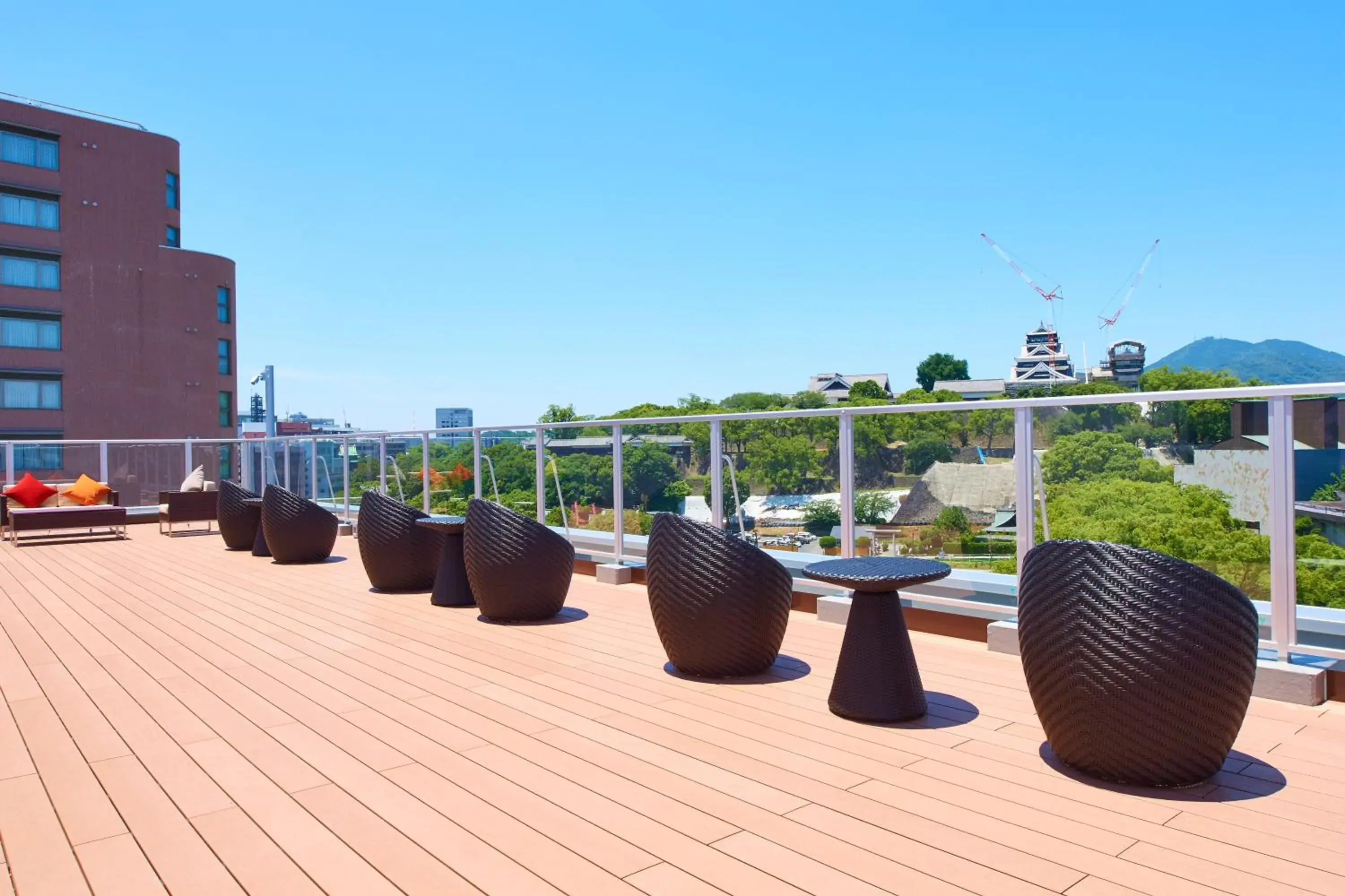 Balcony/Terrace in &and COMFY HOTEL Kumamoto Jo View Balcony/Terrace in &and COMFY HOTEL Kumamoto Jo View