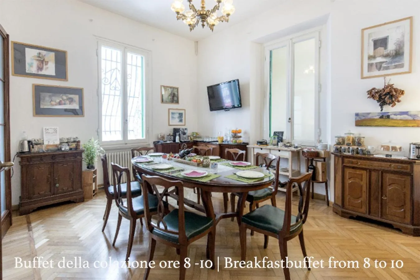 Breakfast in Gourmet B&B Villa Landucci