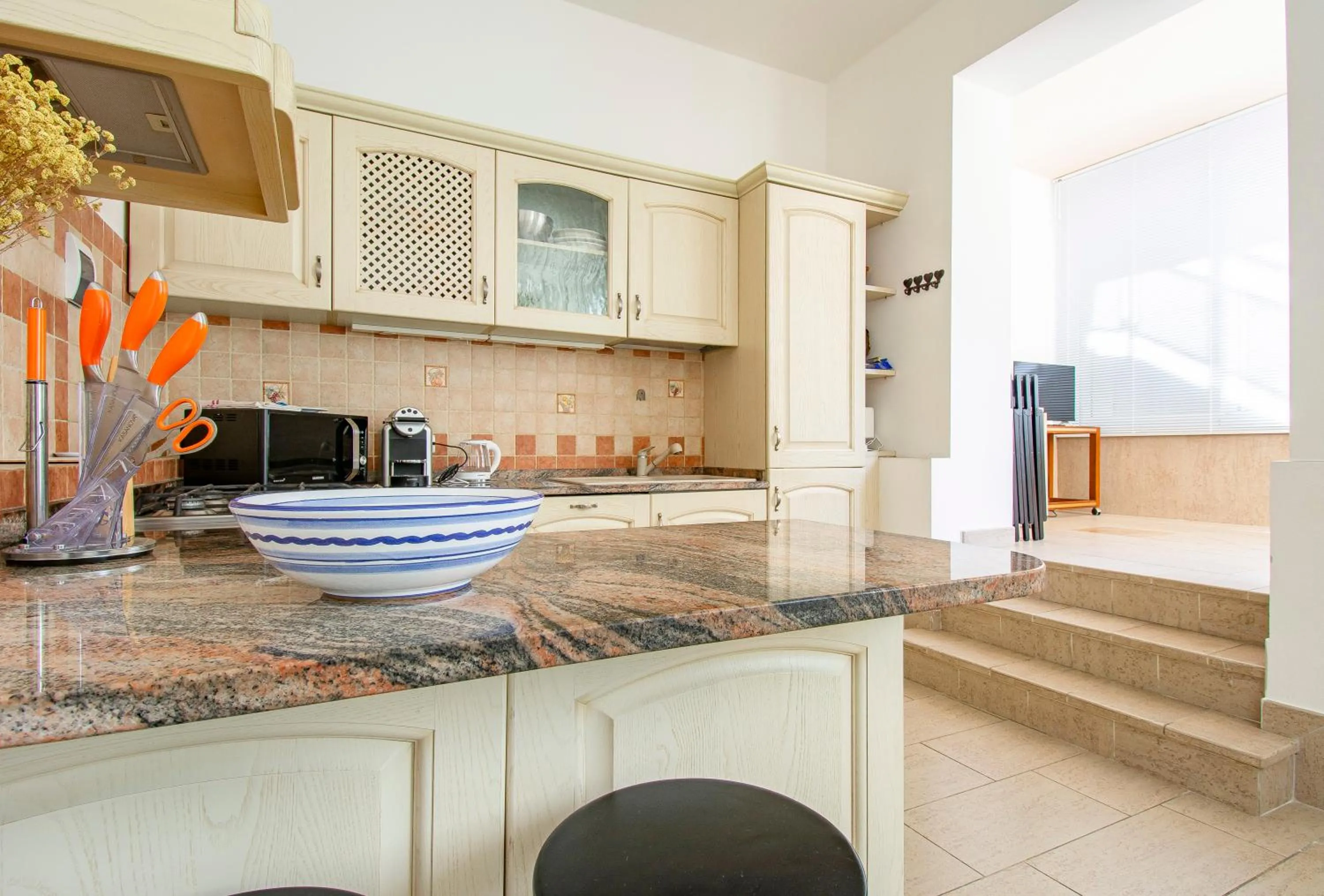 Kitchen or kitchenette in Gourmet B&B Villa Landucci