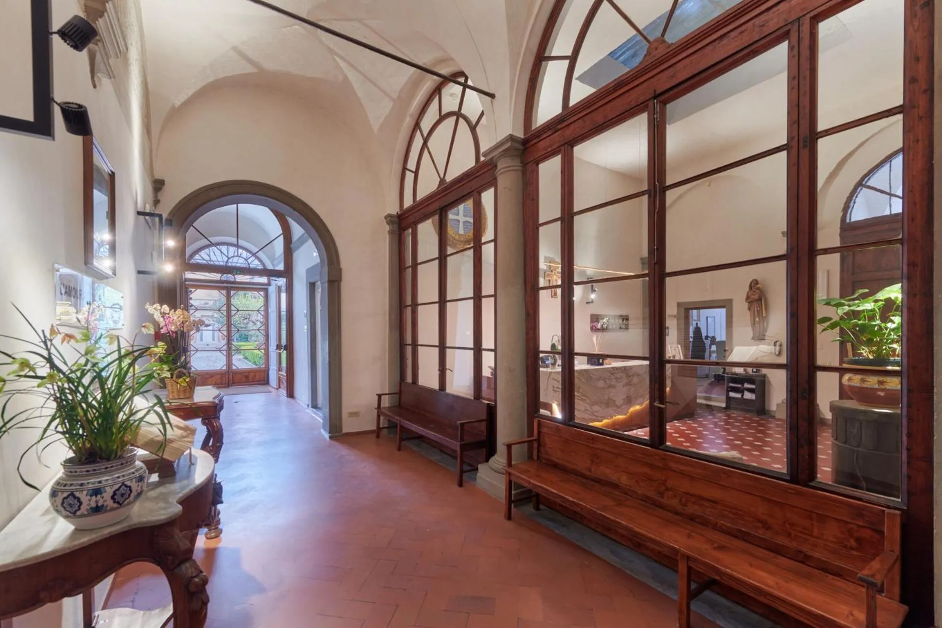 Lobby or reception in Casa Santo Nome di Gesu