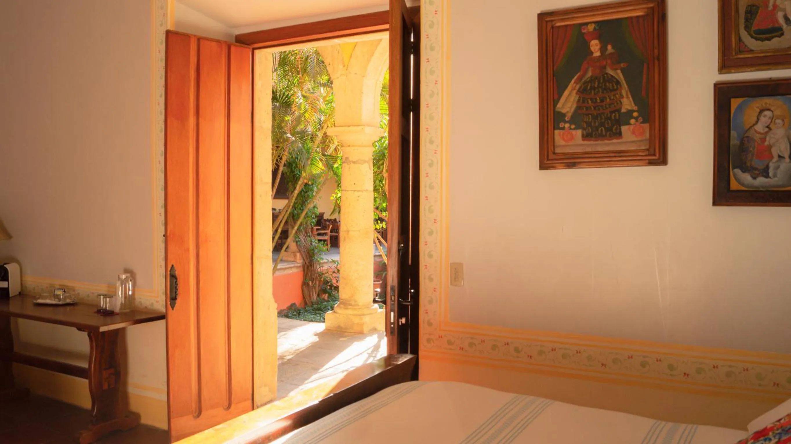 Decorative detail, Bed in Hacienda Labor de Rivera Hotel Boutique & Eventos