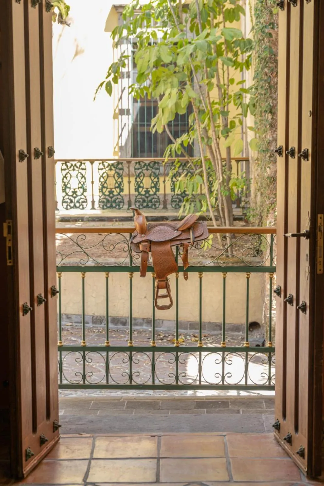 Balcony/Terrace in Hacienda Labor de Rivera Hotel Boutique & Eventos