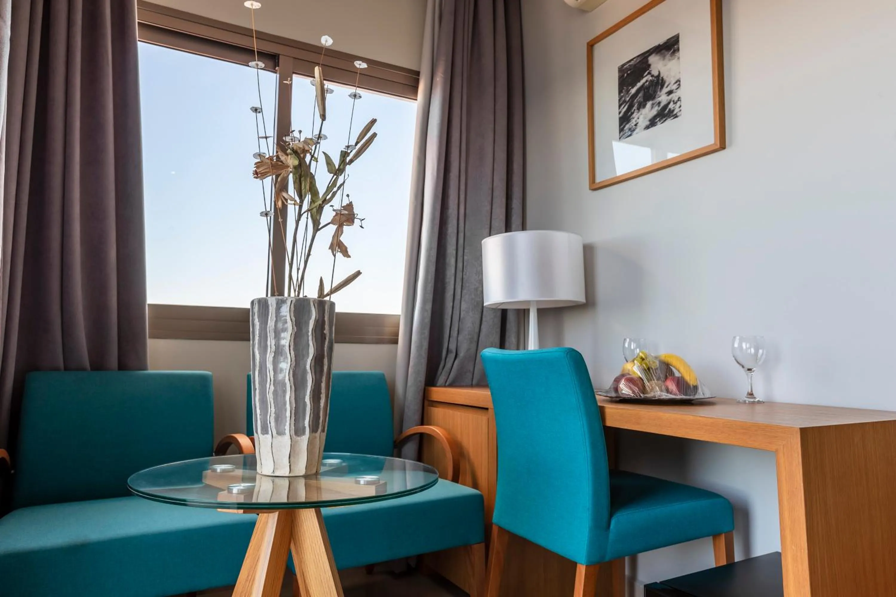 Seating area in Hotel Omeya