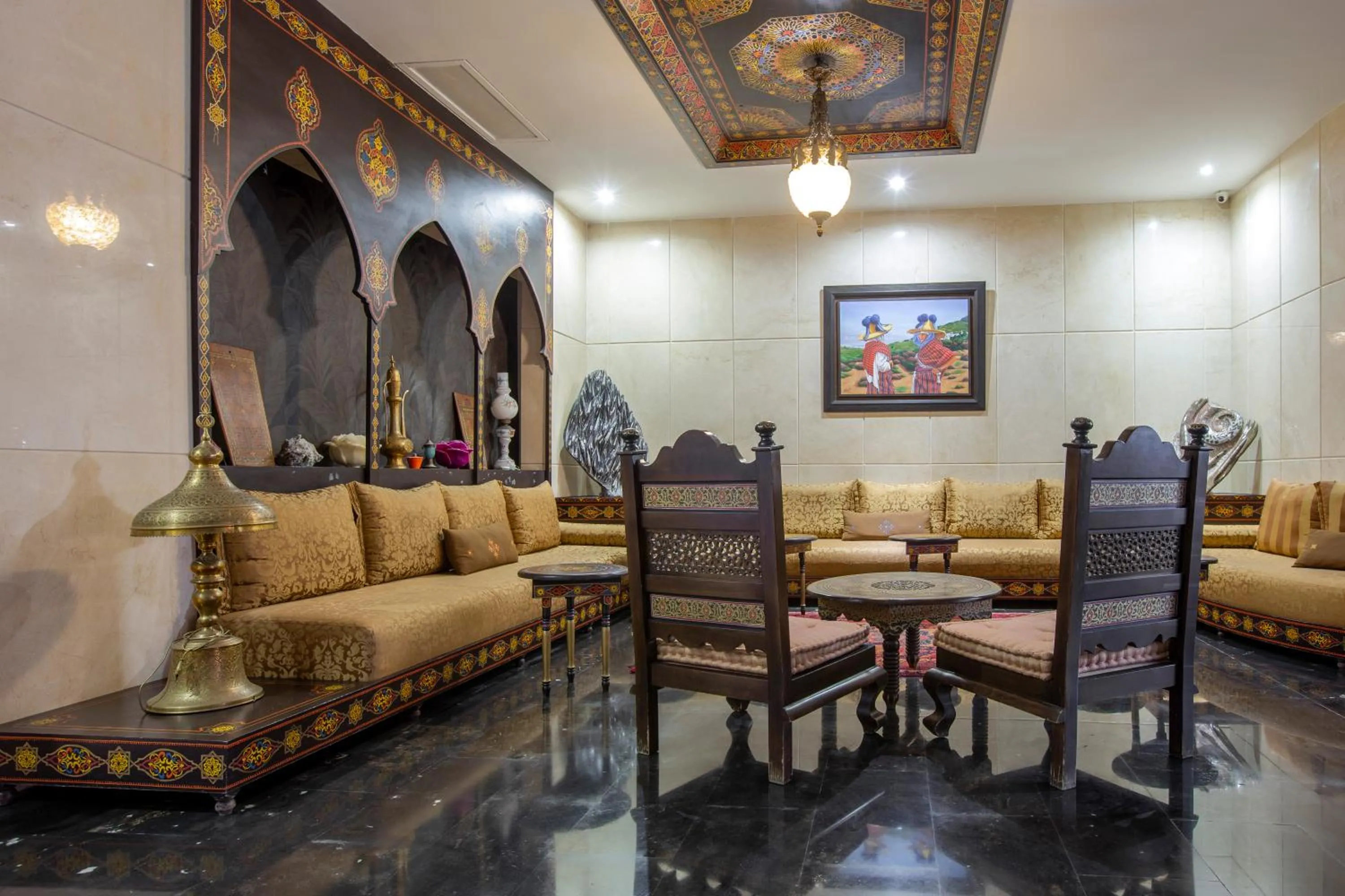 Lobby or reception in Hotel Omeya
