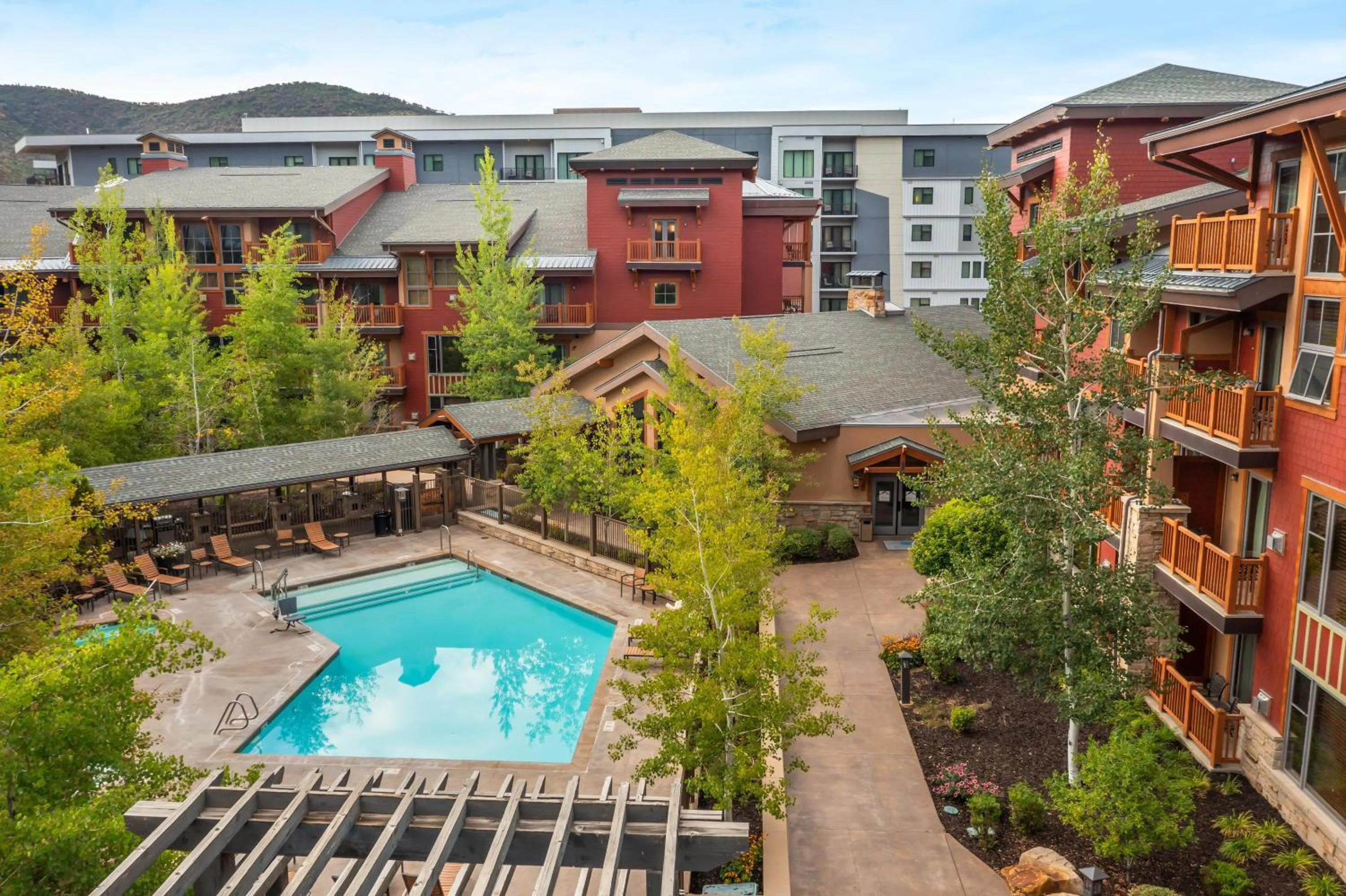 Pool view in Hilton Grand Vacations Club Sunrise Lodge Park City