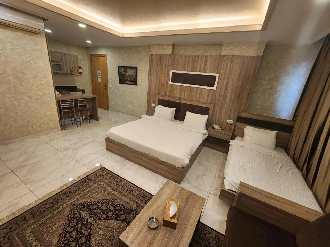 Bed in Pearl of Beirut Hotel & Spa