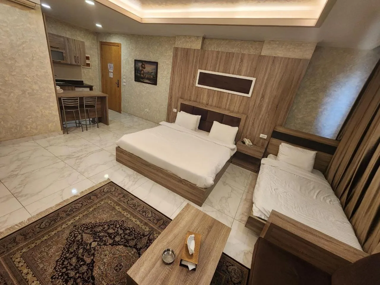 Bed in Pearl of Beirut Hotel & Spa