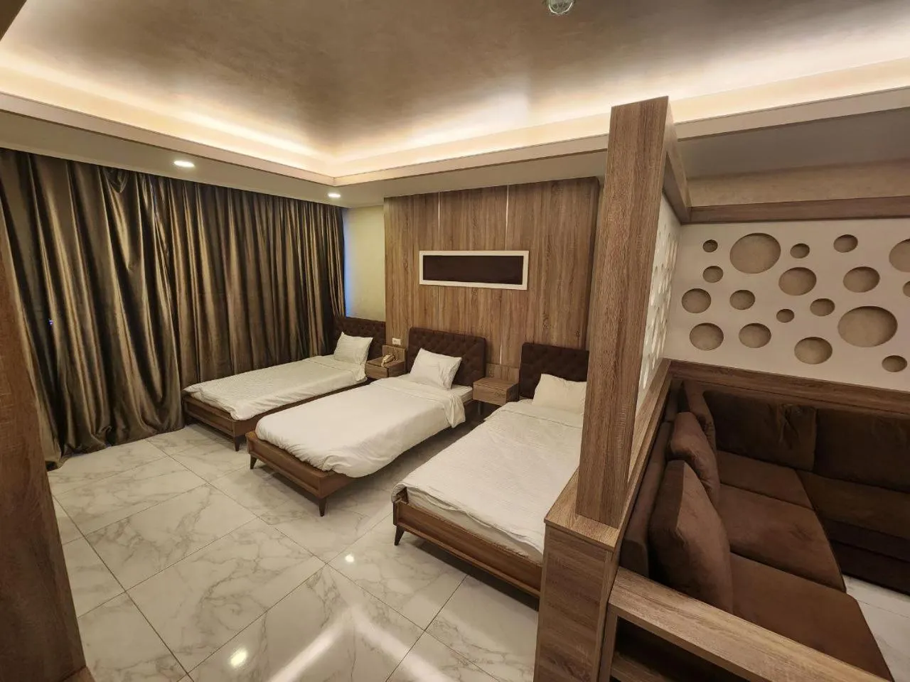 Bed in Pearl of Beirut Hotel & Spa