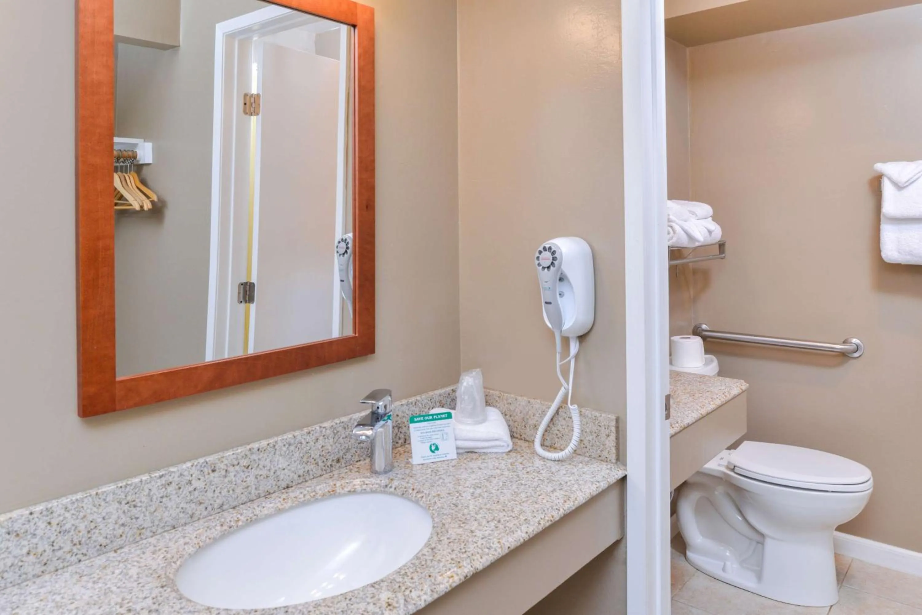 Bathroom in Svendsgaard's Lodge- Americas Best Value Inn & Suites