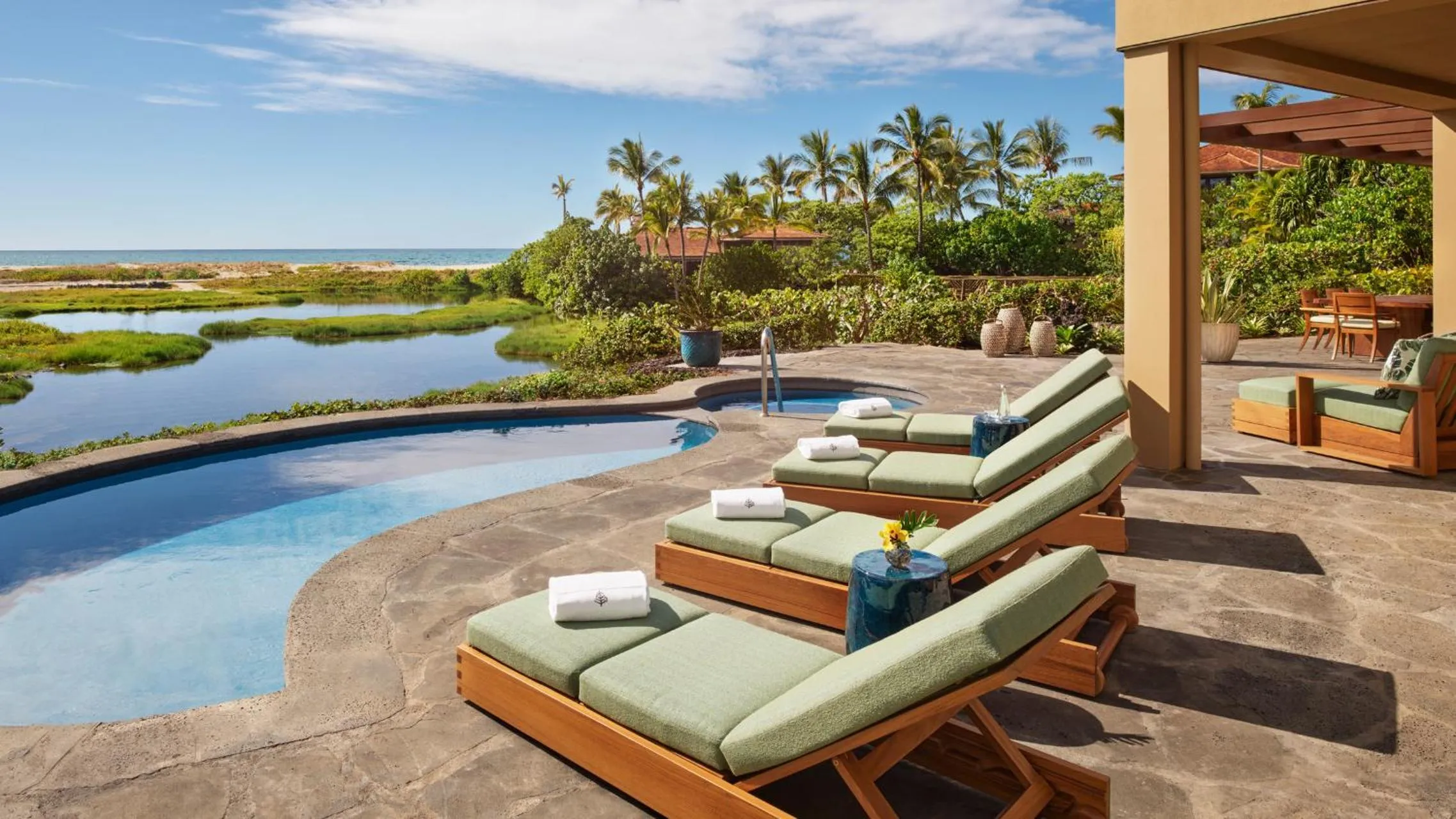 Patio in Four Seasons Resort Hualalai