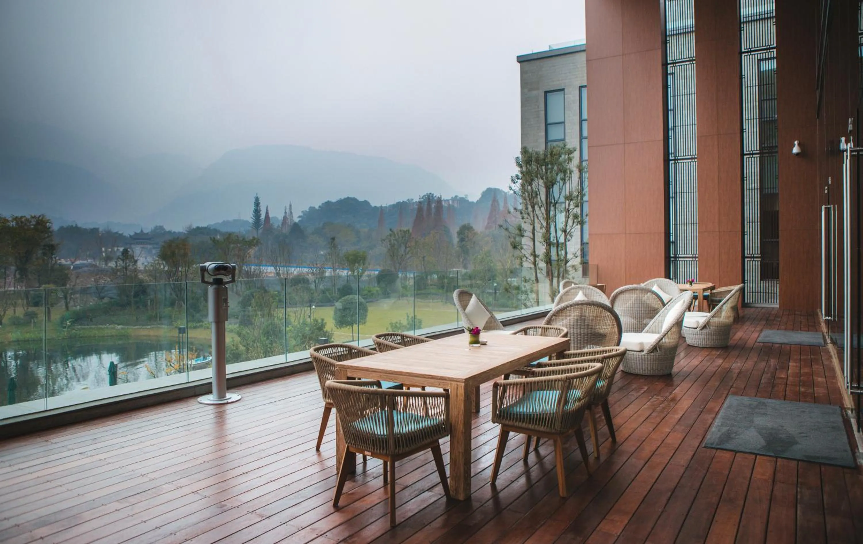 Balcony/Terrace in Le Meridien Emei Mountain Resort