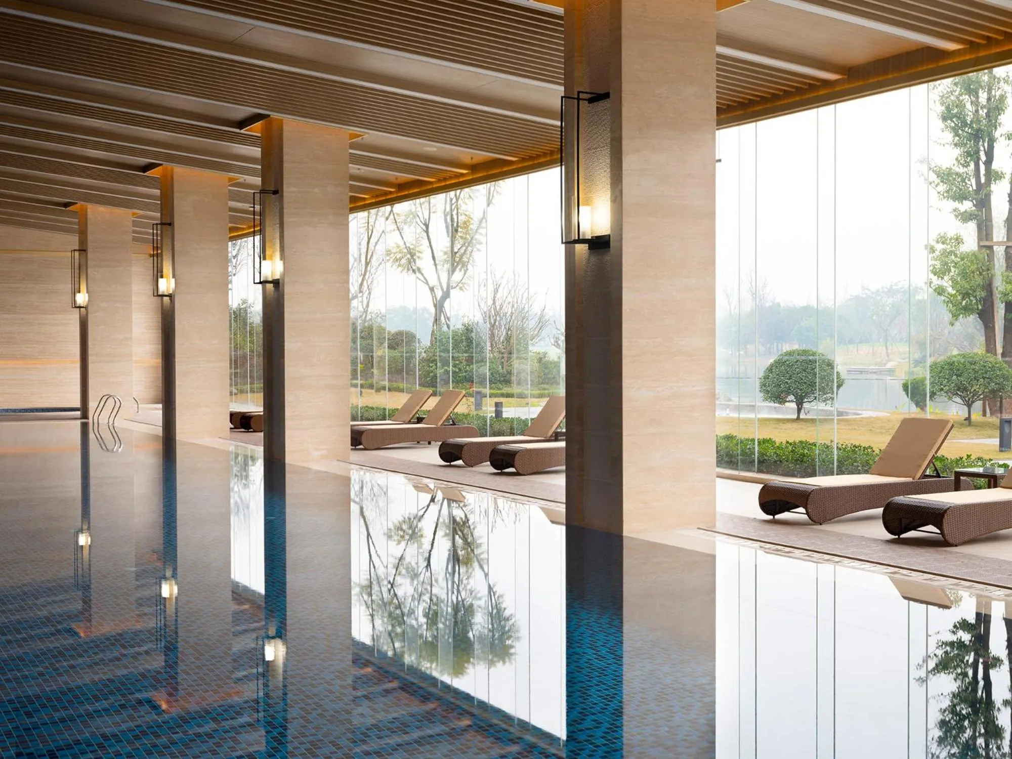 Pool view in Le Meridien Emei Mountain Resort