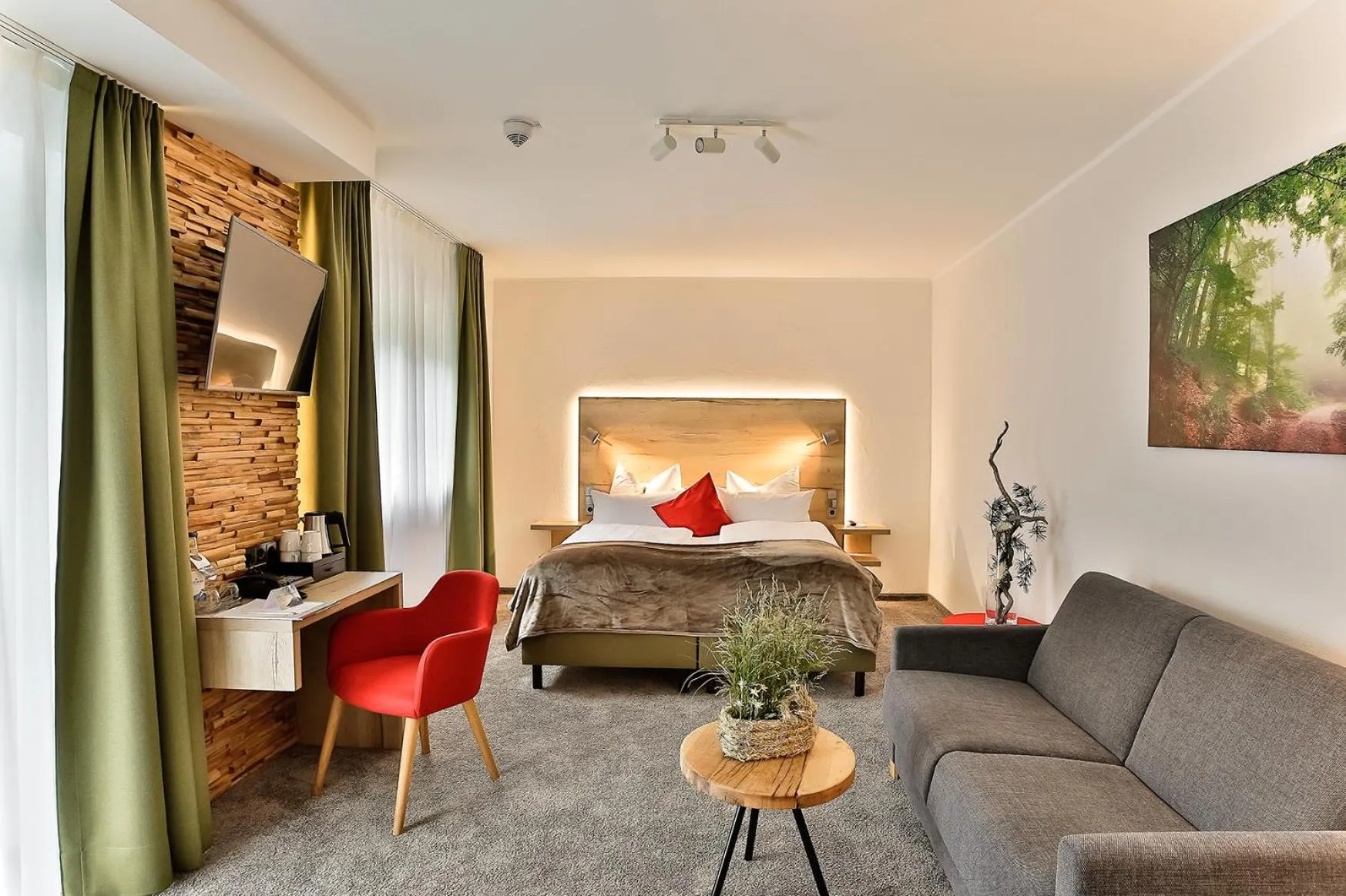 Bed in Elements Hotel Christlessee