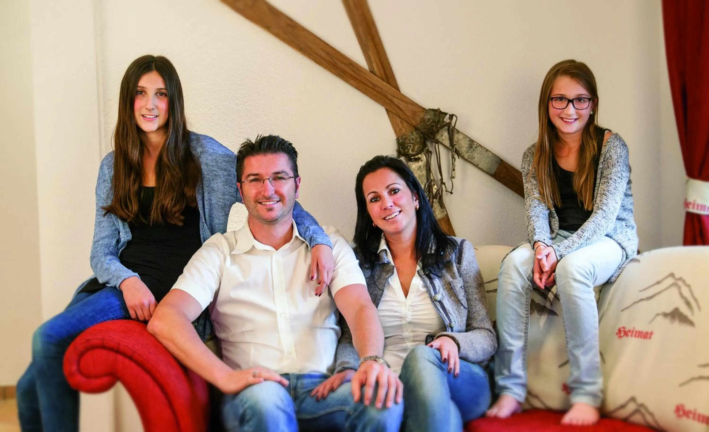 Family in Hotel Garni Chasa Sulai