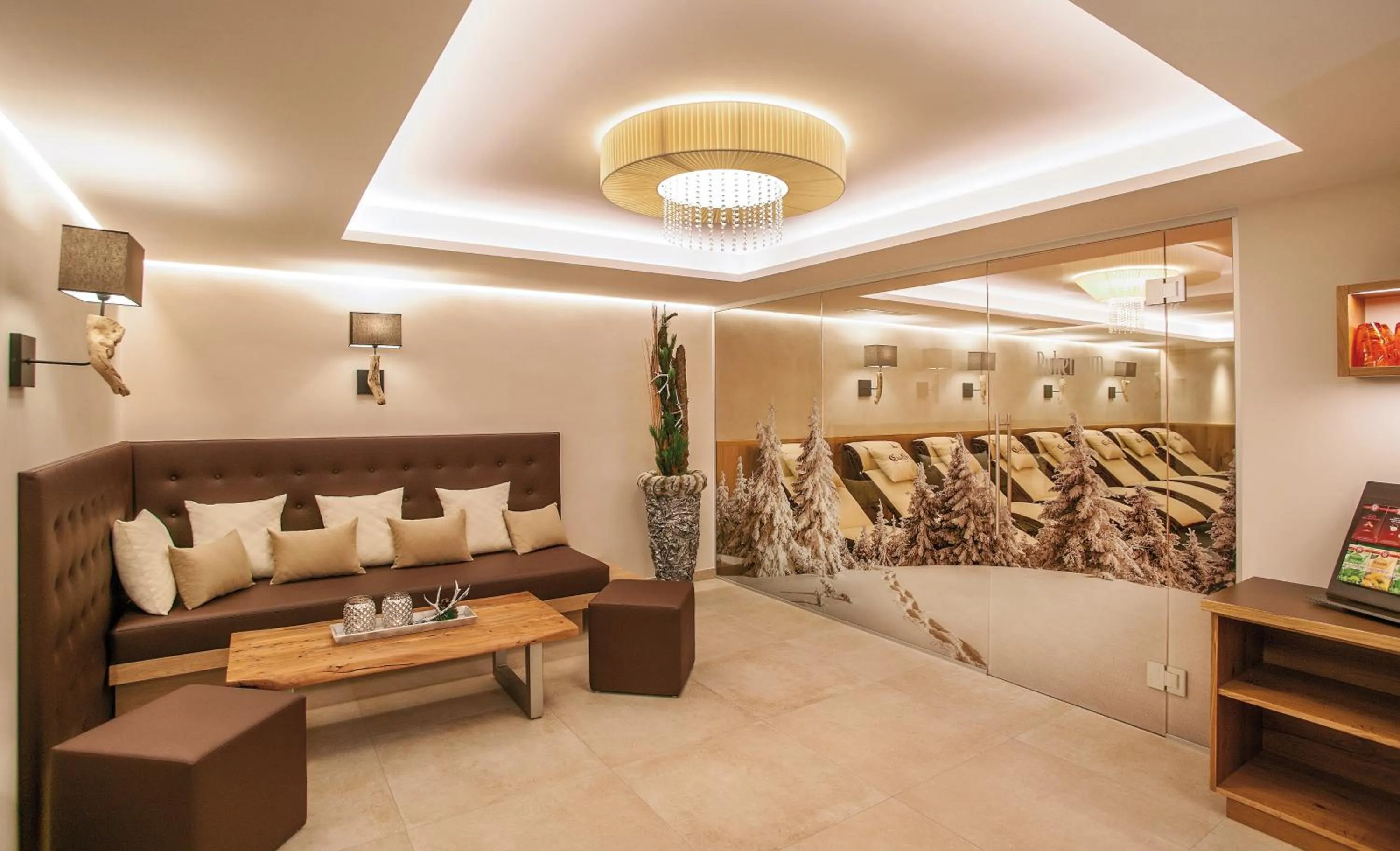Spa and wellness centre/facilities in Hotel Garni Chasa Sulai
