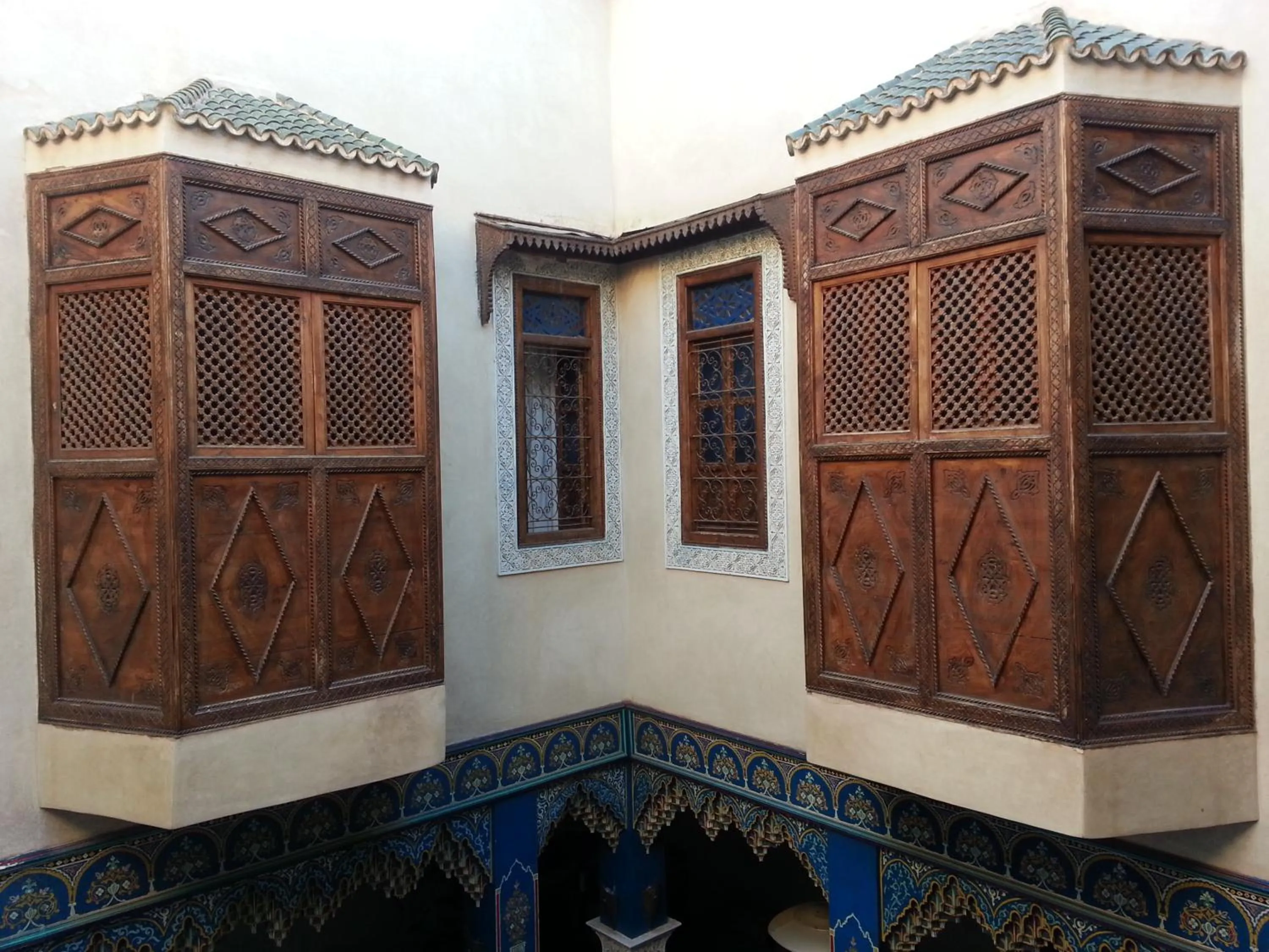Bird's eye view in Riad Puchka