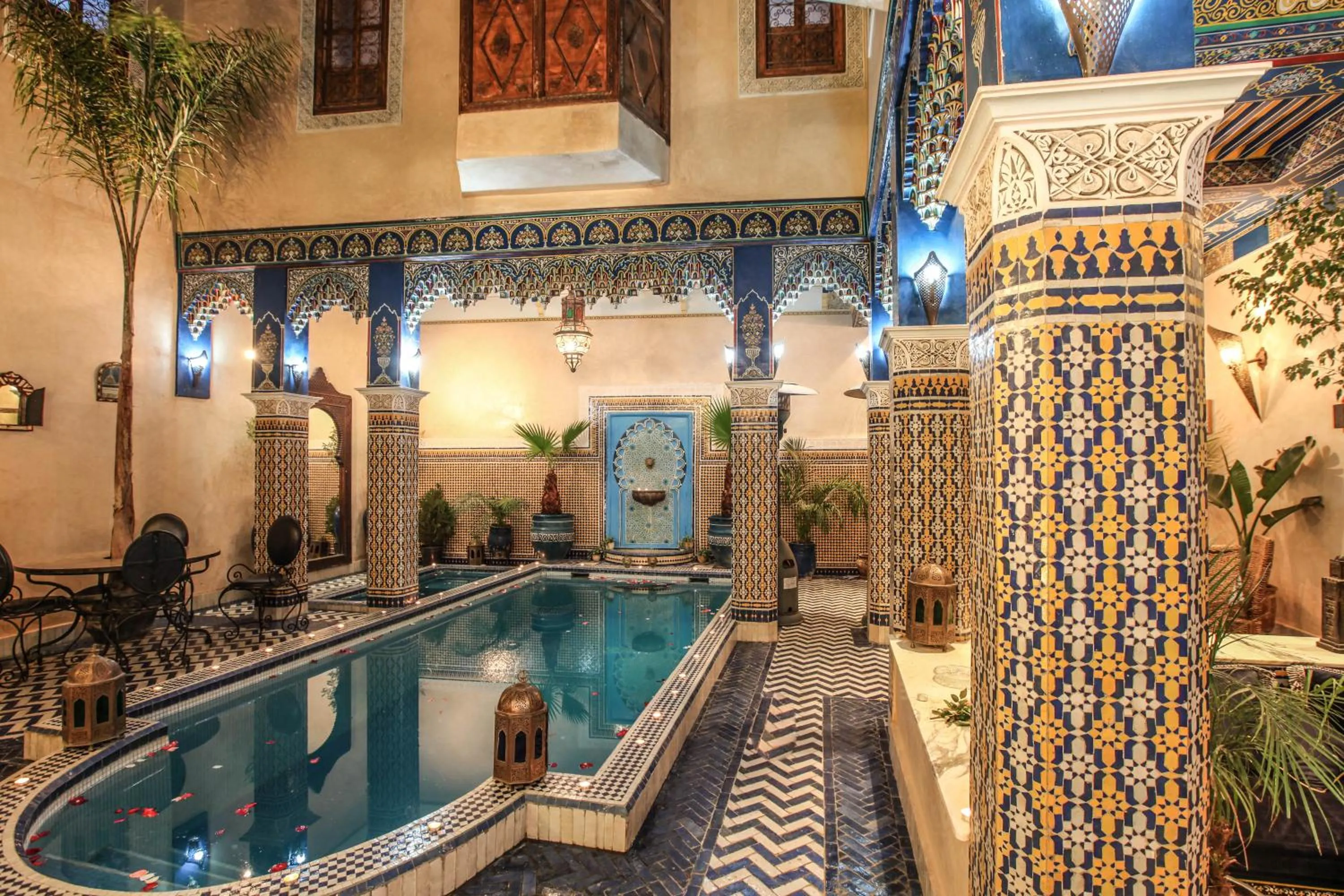 Pool view in Riad Puchka