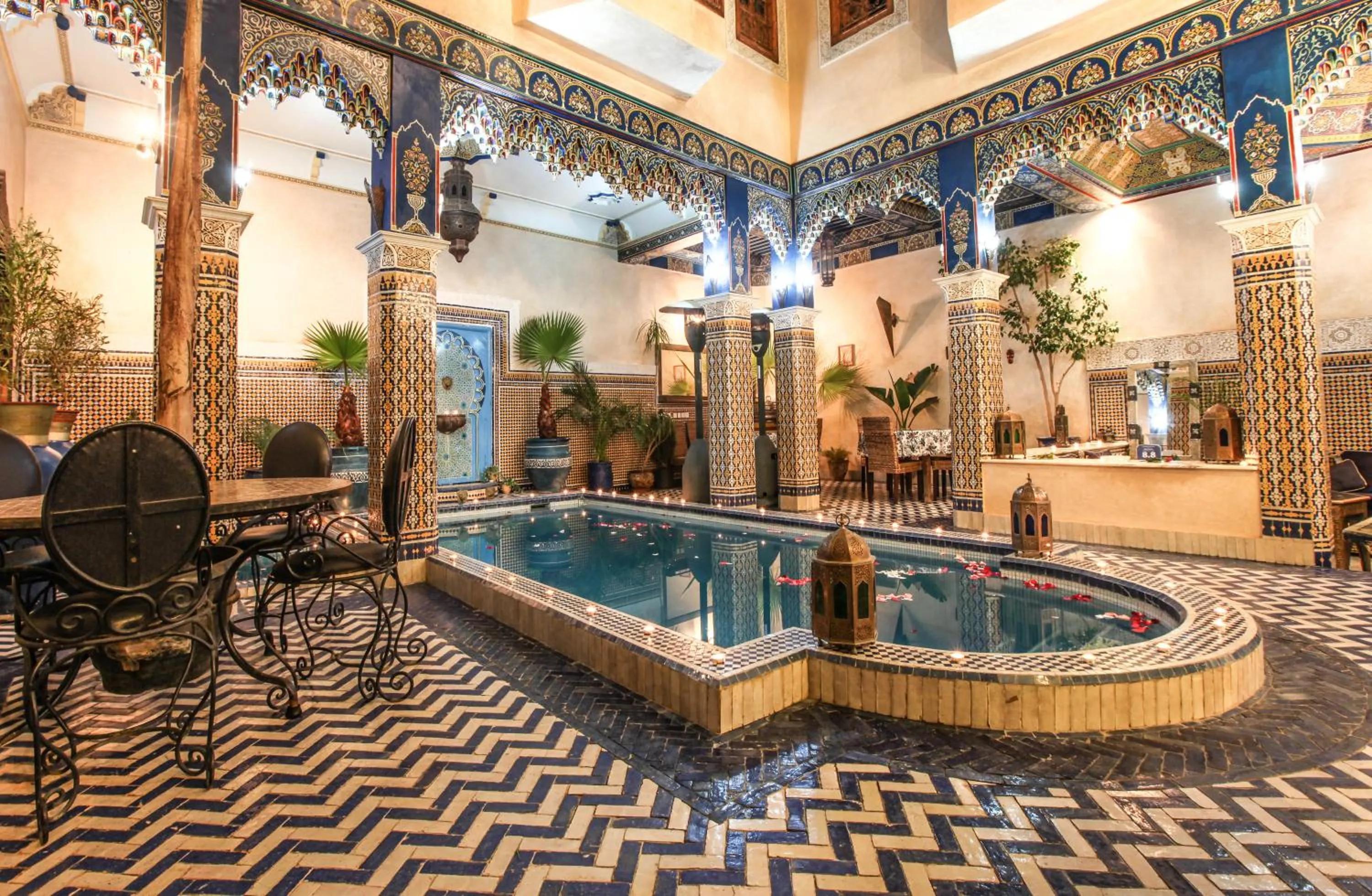Pool view in Riad Puchka