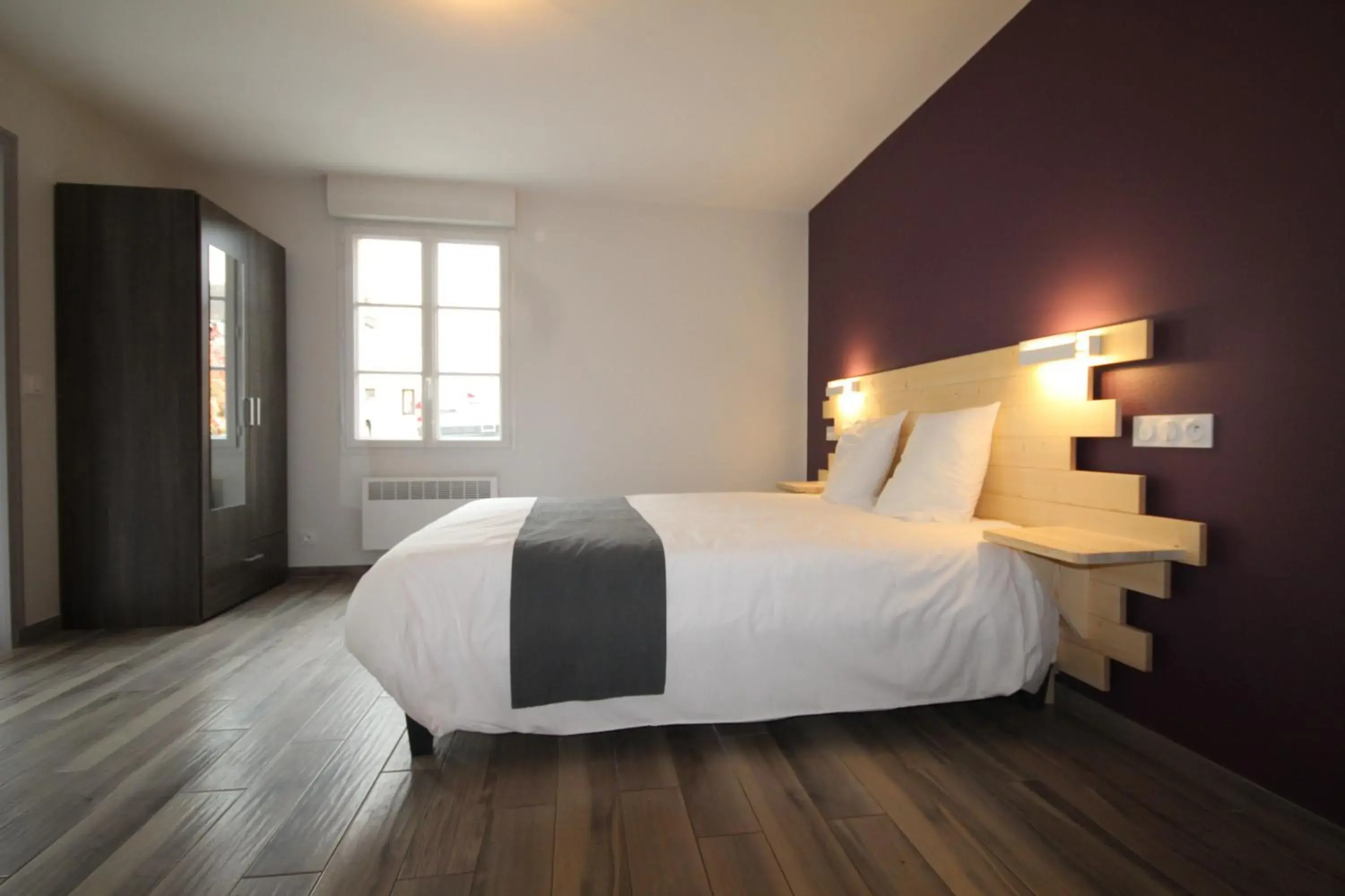 Bedroom, Bed in Logis hôtel restaurant Auberge de la Cloche Bedroom, Bed in Logis hôtel restaurant Auberge de la Cloche