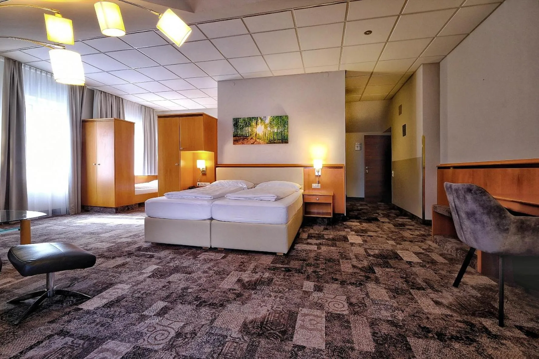 Bed in Hotel Beethoven