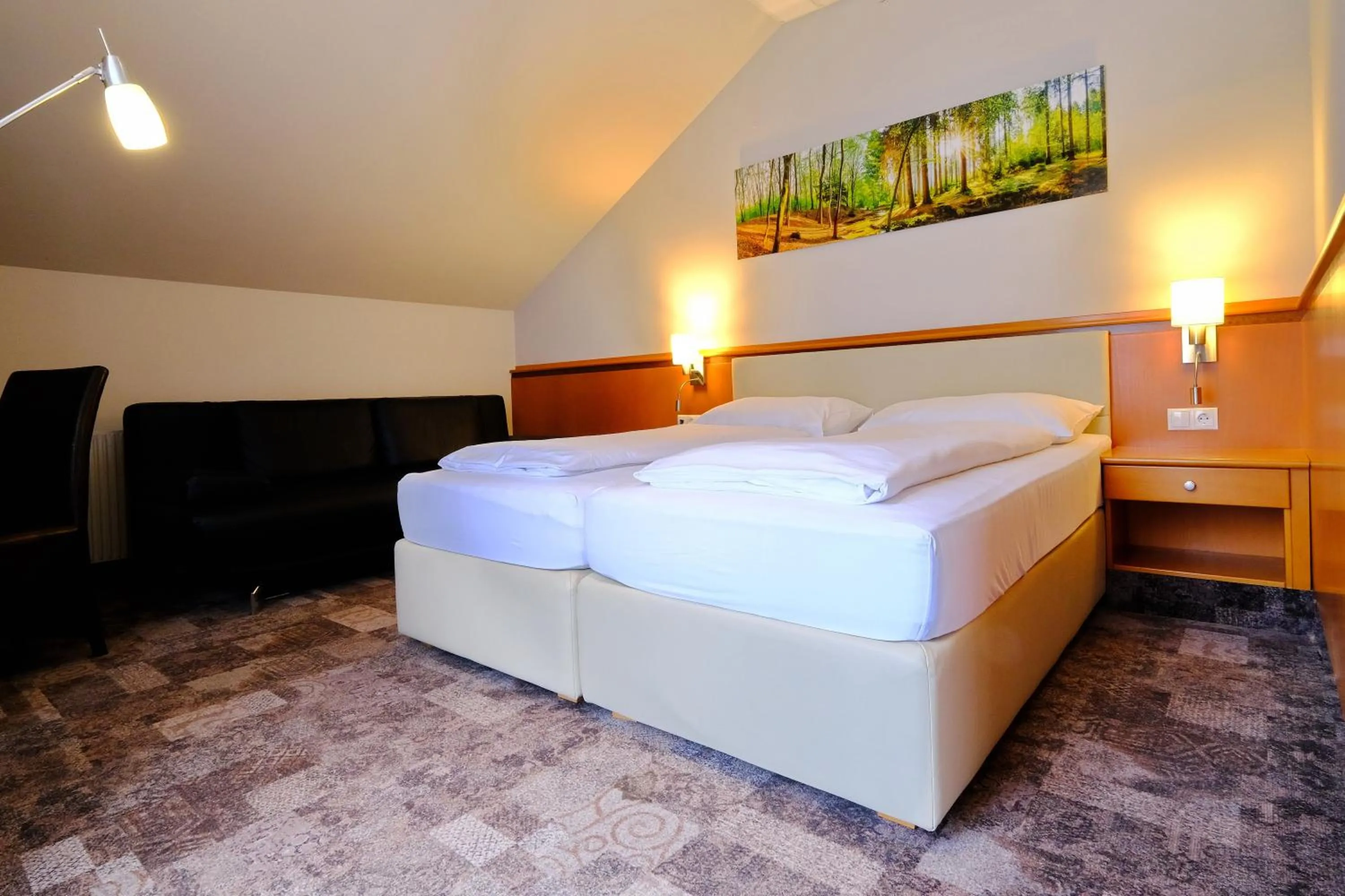 Bed in Hotel Beethoven