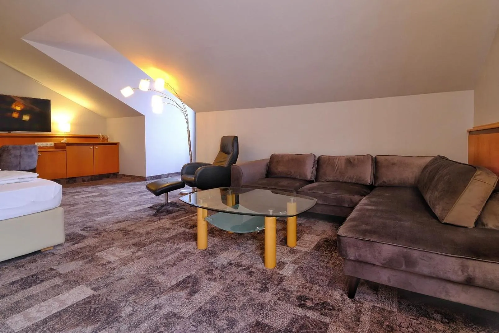 Bed in Hotel Beethoven