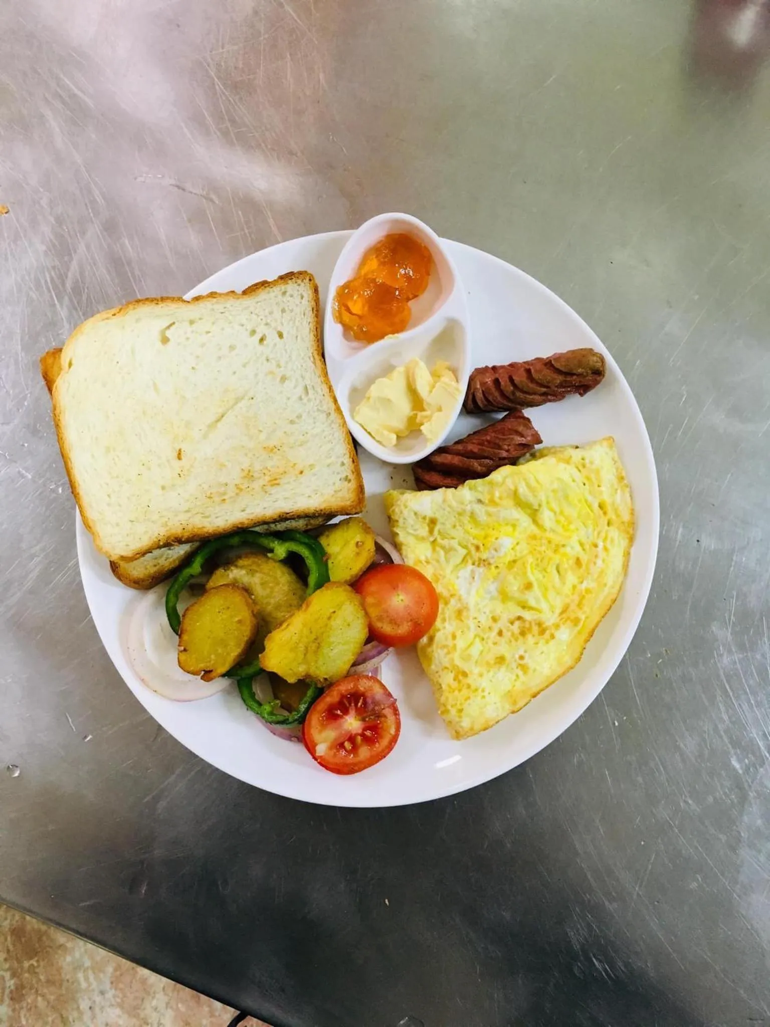Breakfast in Hotel Central Bhaktapur