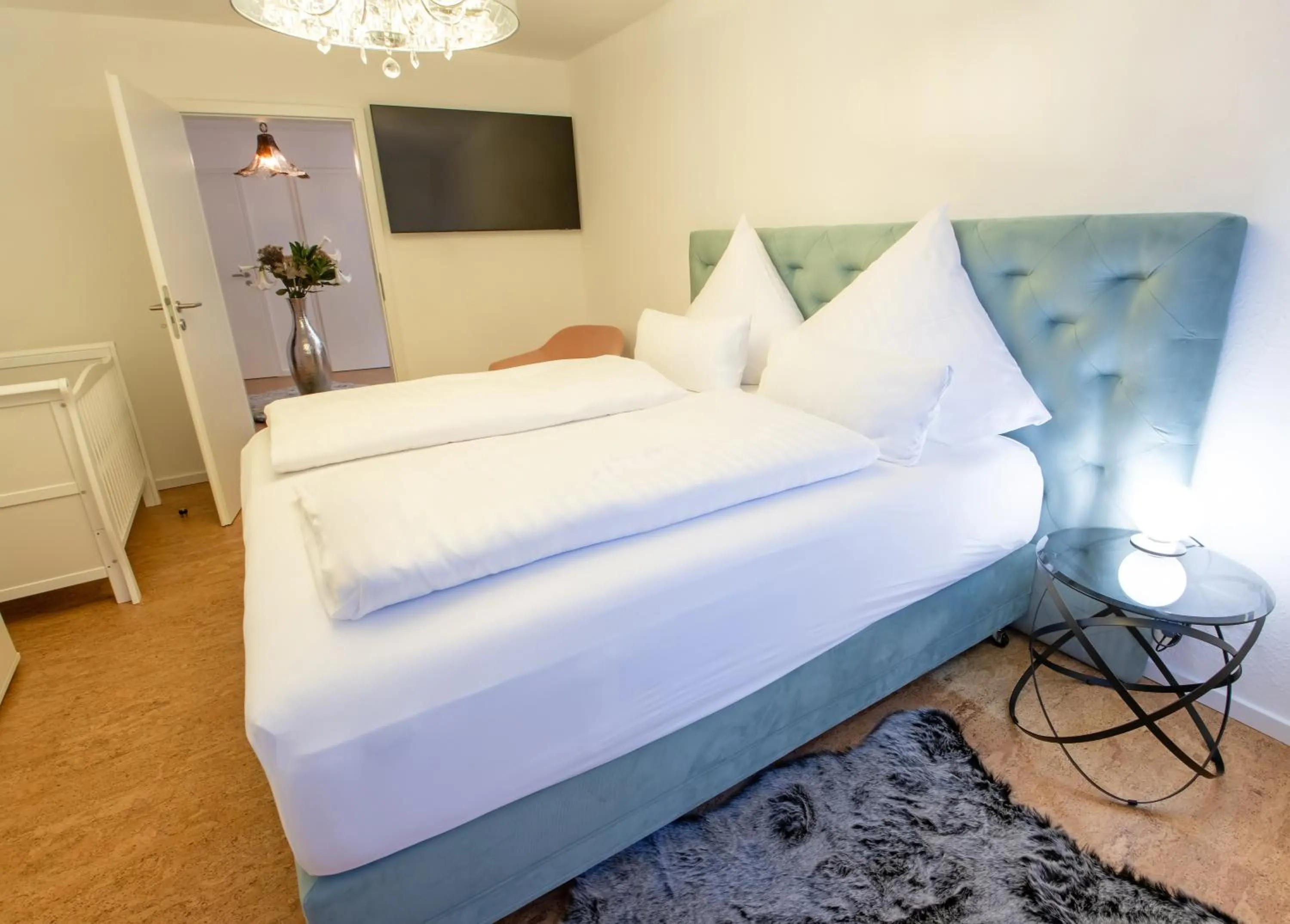 Bed in Romantik Hotel Landhaus Biewald