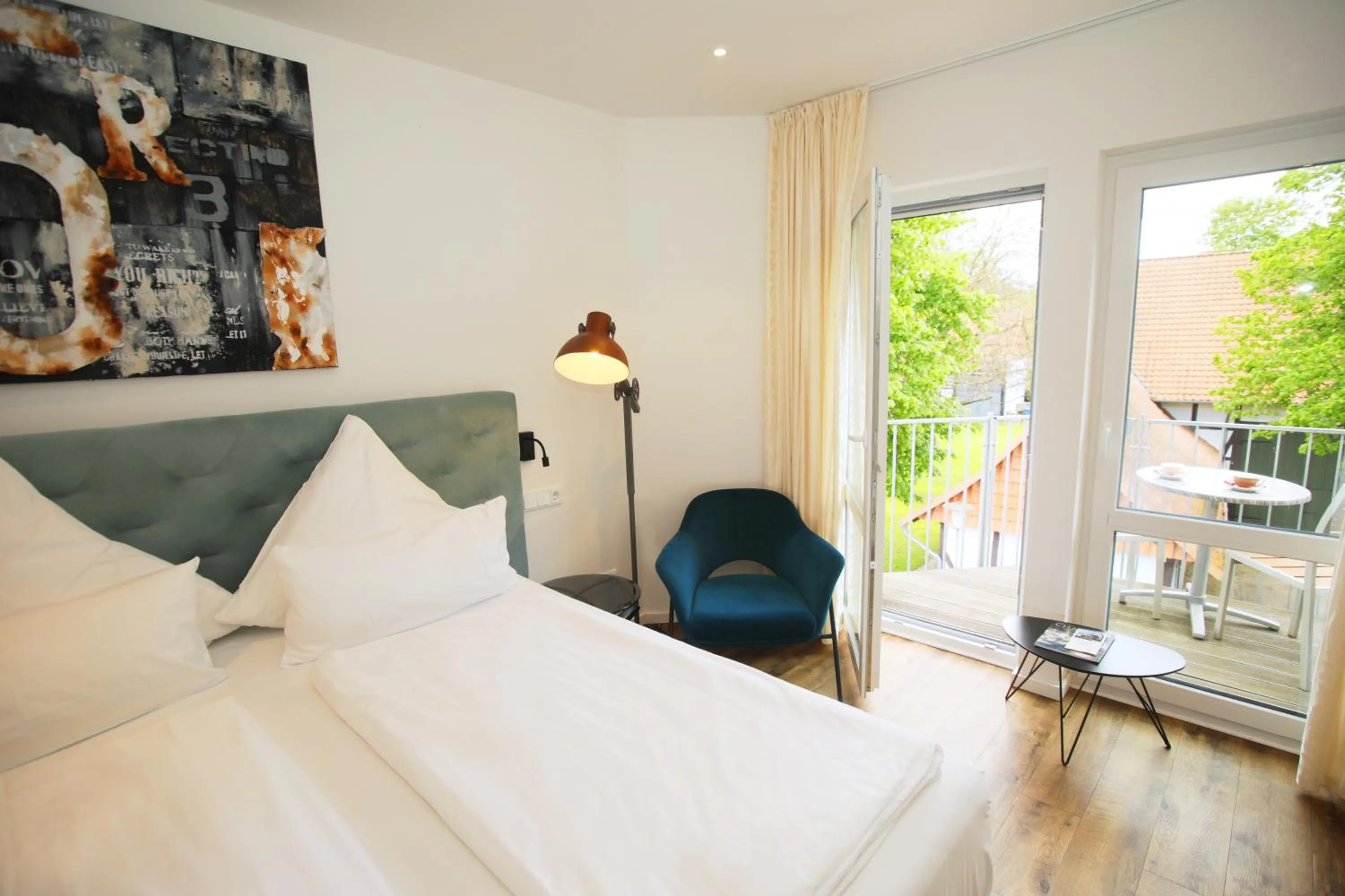 Bed in Romantik Hotel Landhaus Biewald