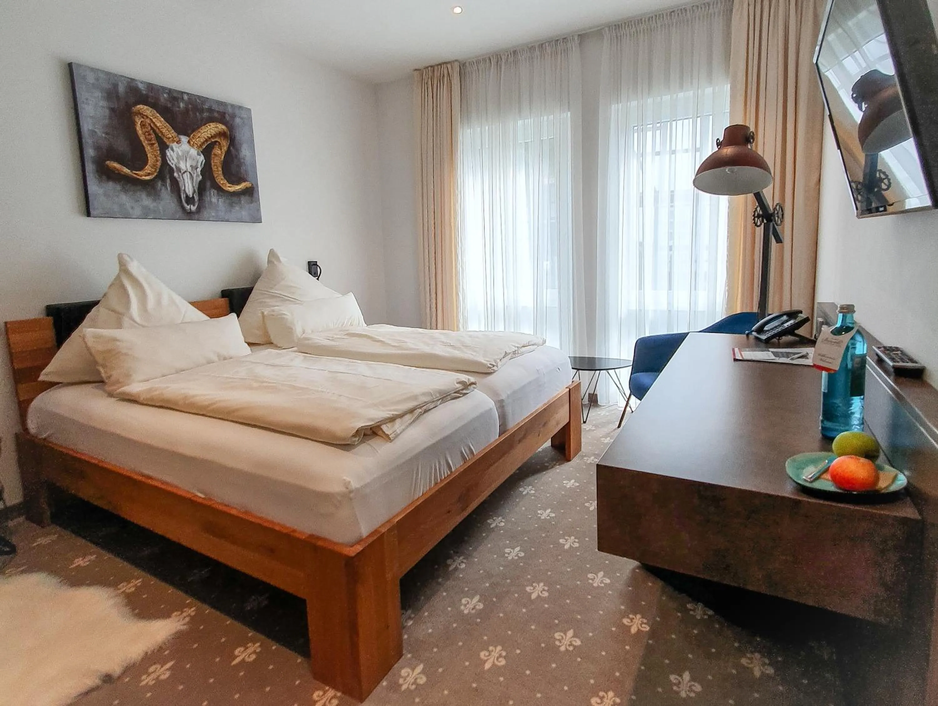 Photo of the whole room, Bed in Romantik Hotel Landhaus Biewald