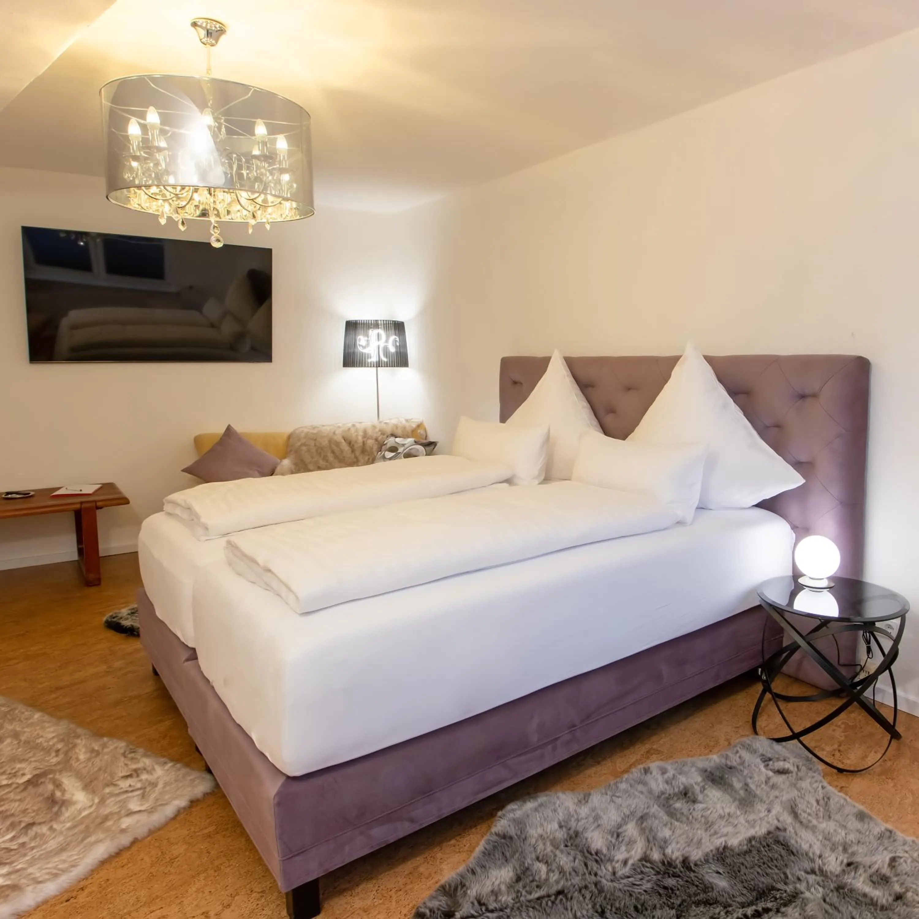 Bed in Romantik Hotel Landhaus Biewald