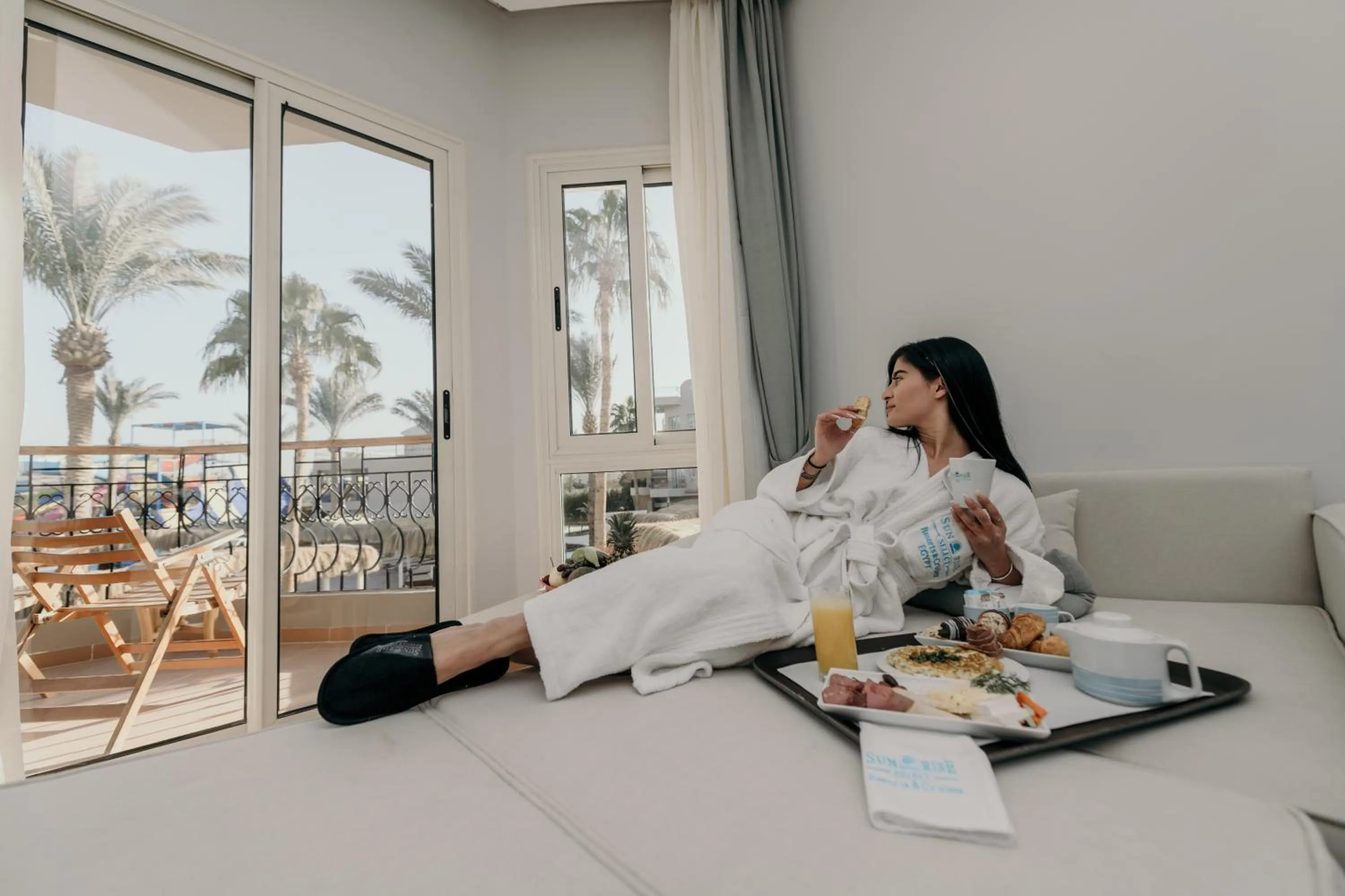 People in Sunrise Aqua Joy Resort