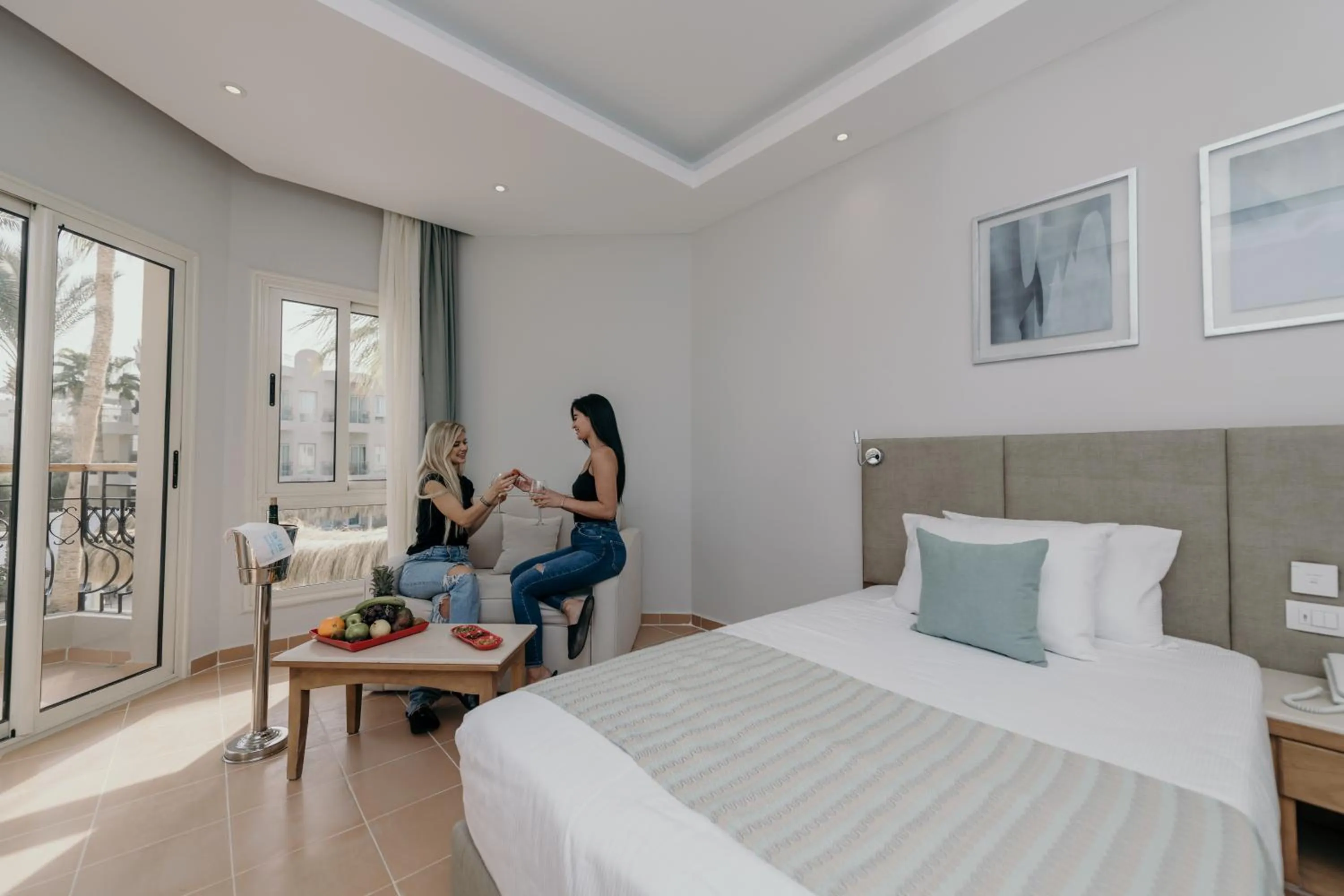 Bed in Sunrise Aqua Joy Resort