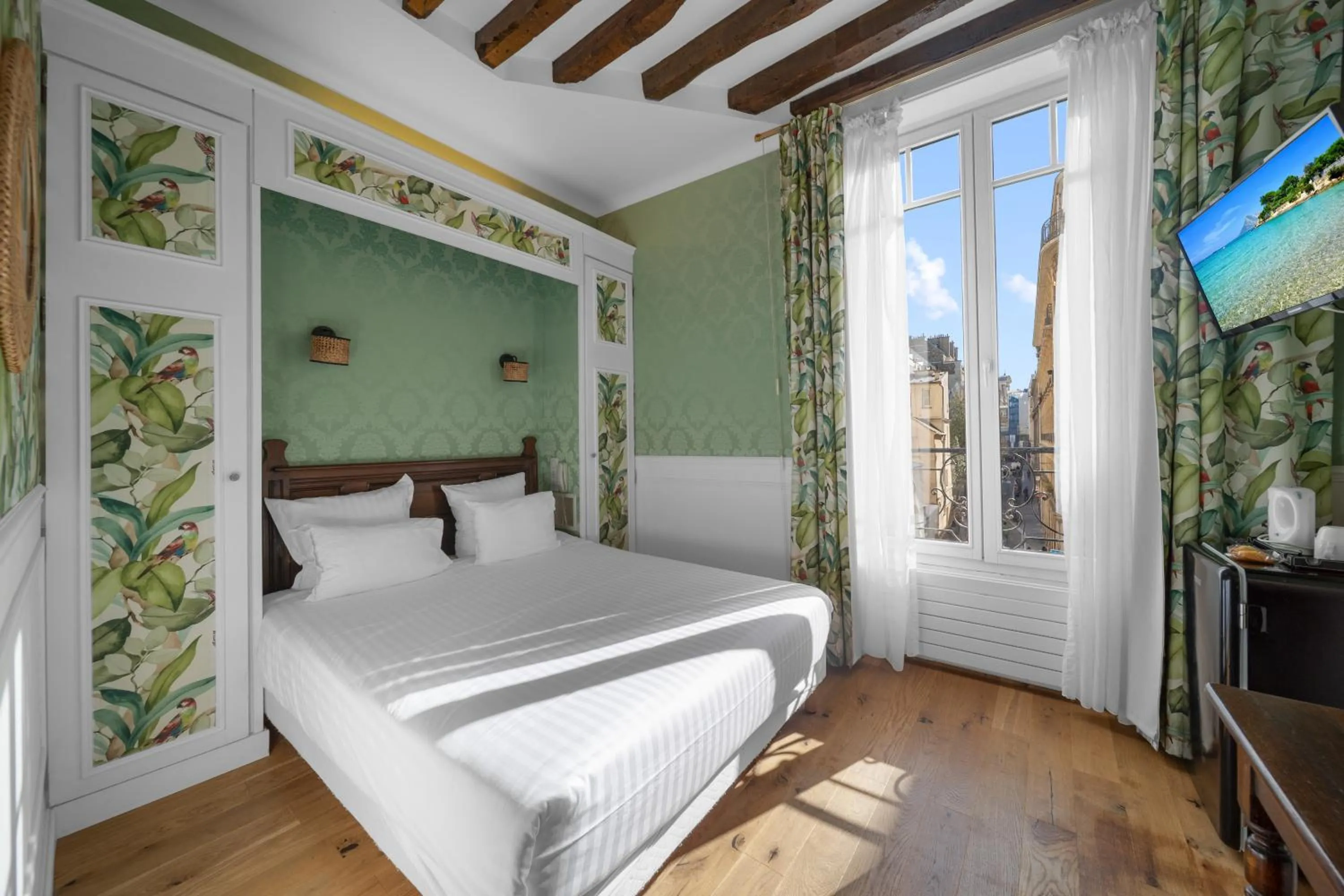 Bedroom, Bed in Hotel de la Bretonnerie