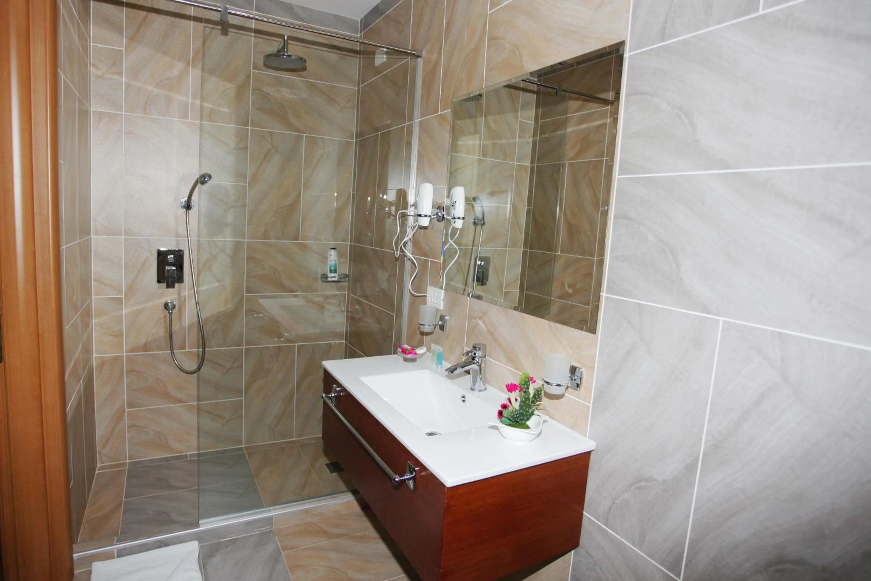 Shower in Hotel Green