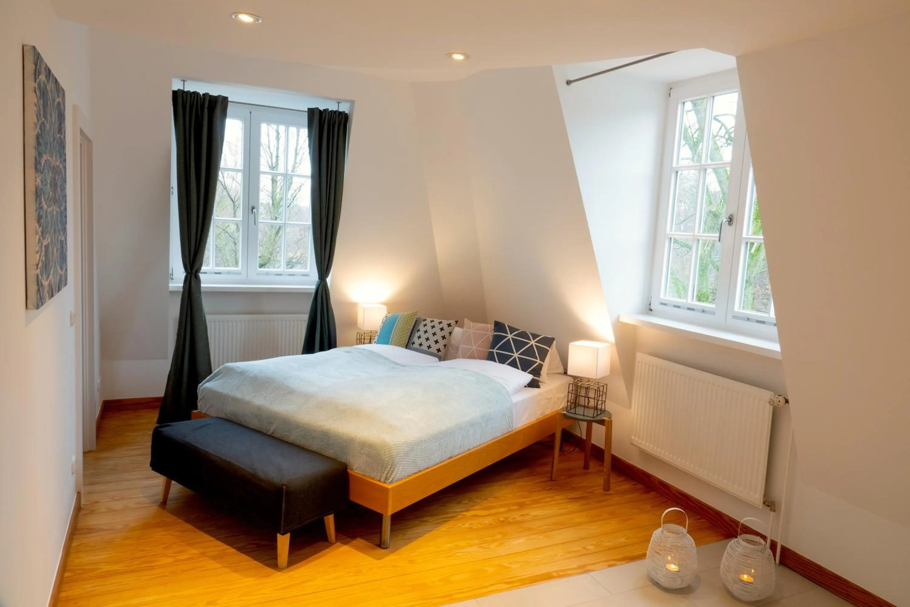 Bed in Seehotel Villago