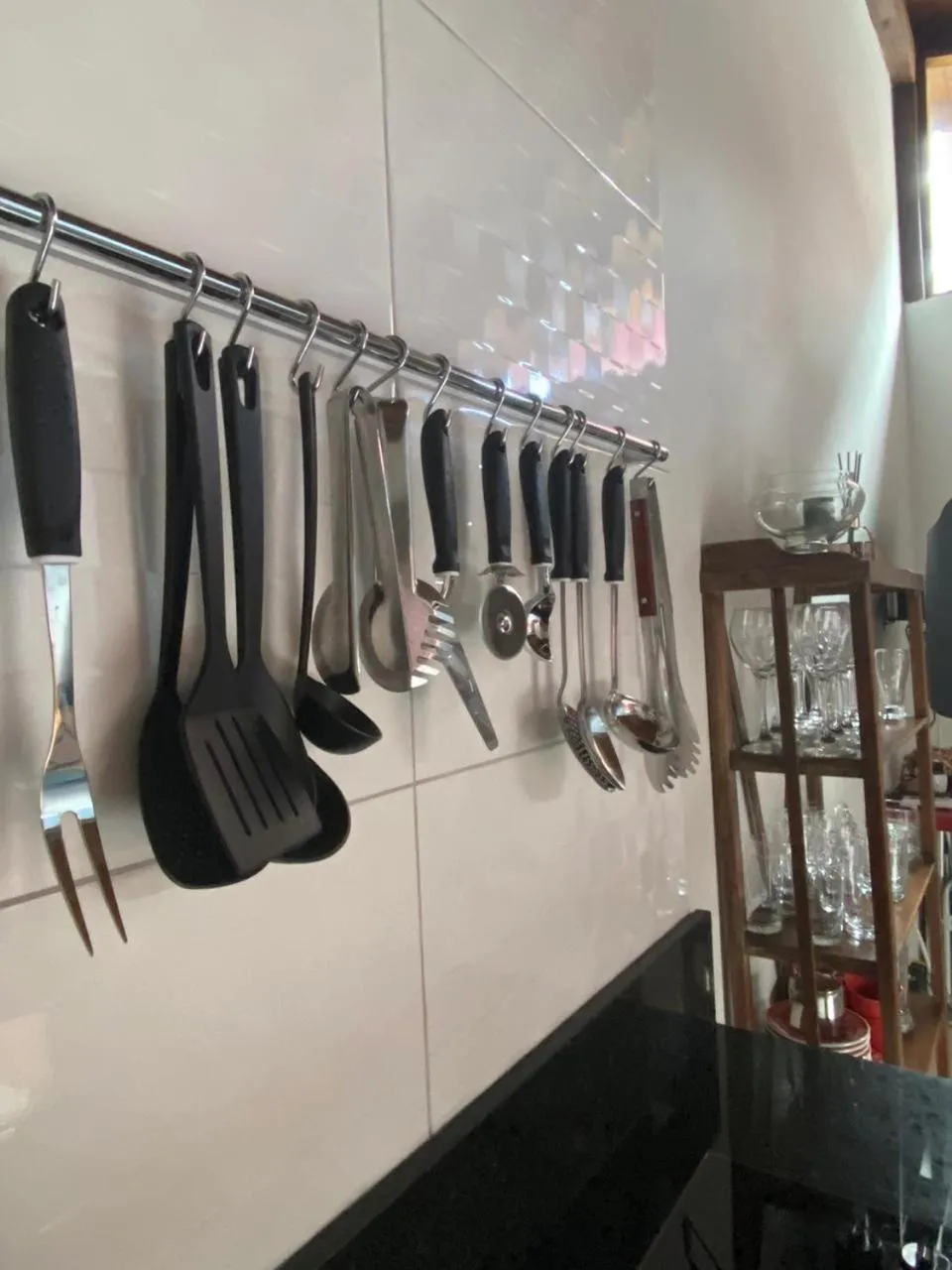 Communal kitchen in Vila Figueiredo das Donas