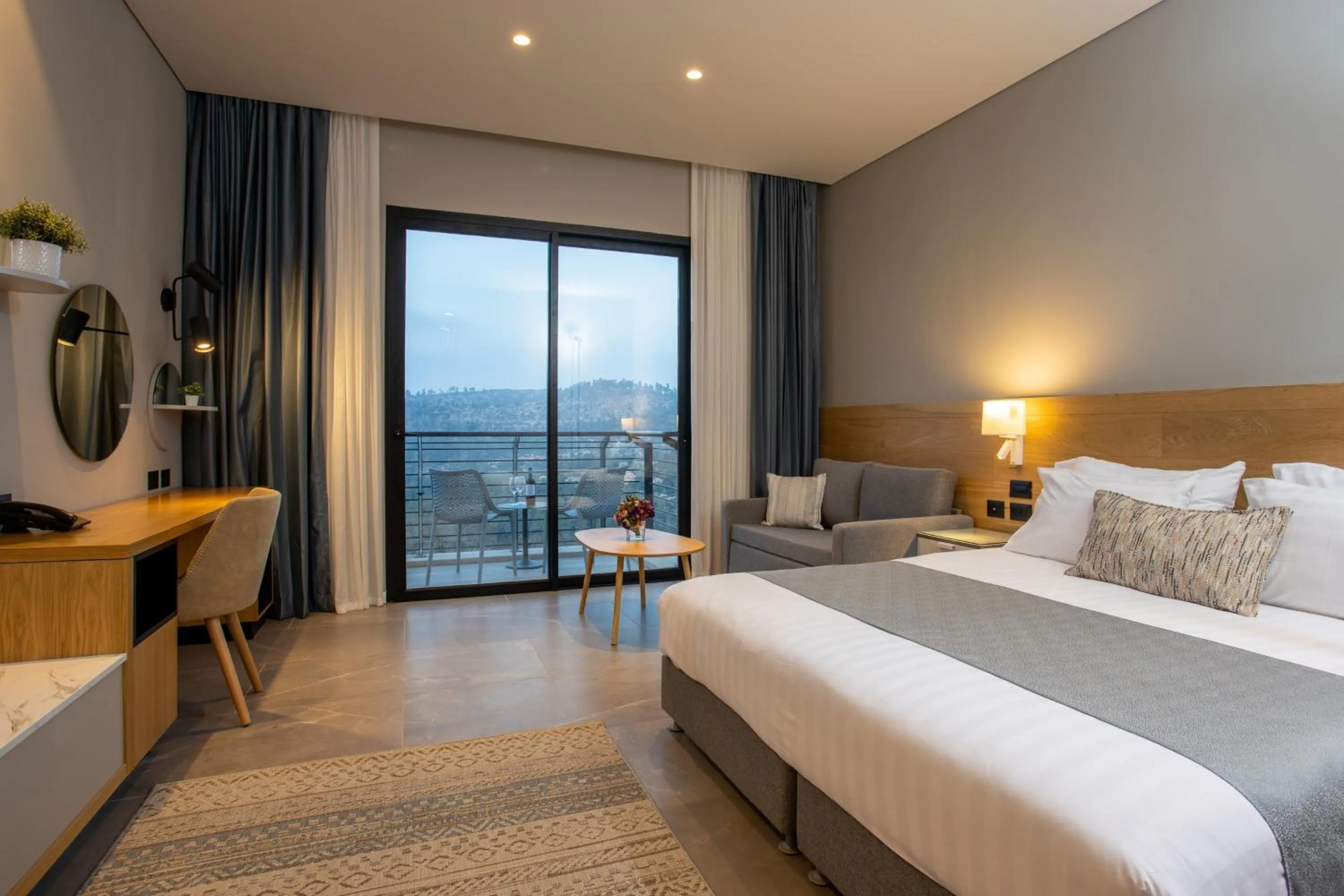 Photo of the whole room, Bed in Logos hotel in Yad Hashmona