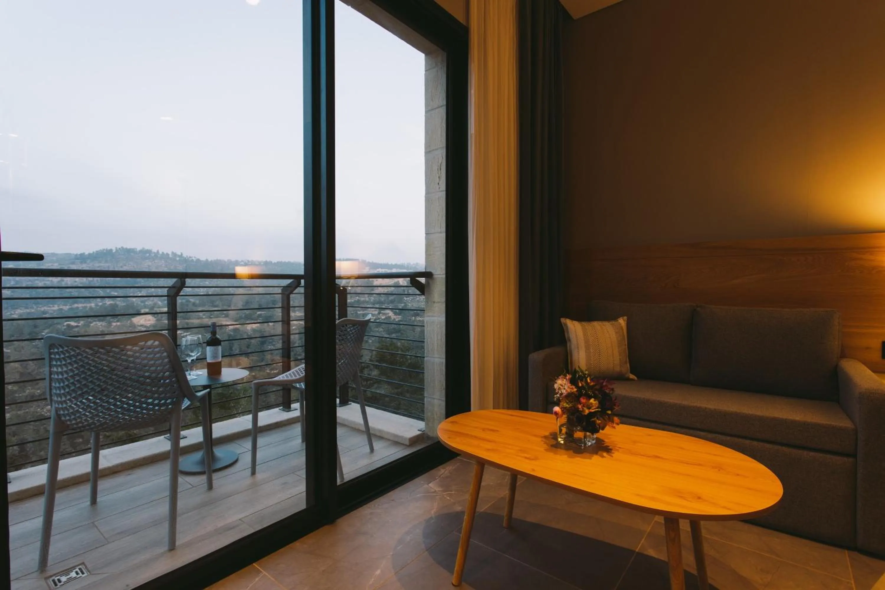 Balcony/Terrace in Logos hotel in Yad Hashmona