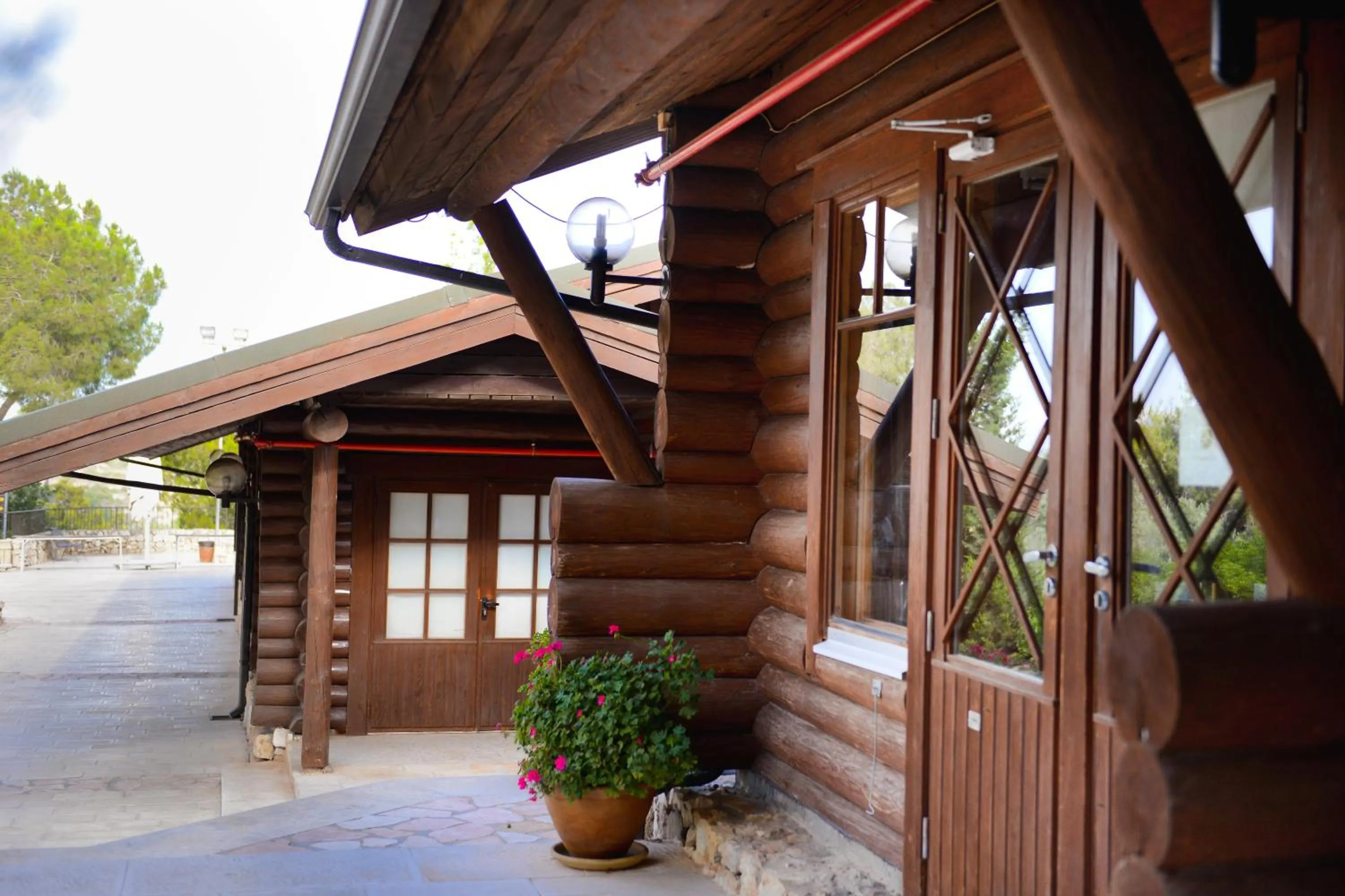 Facade/entrance in Logos hotel in Yad Hashmona