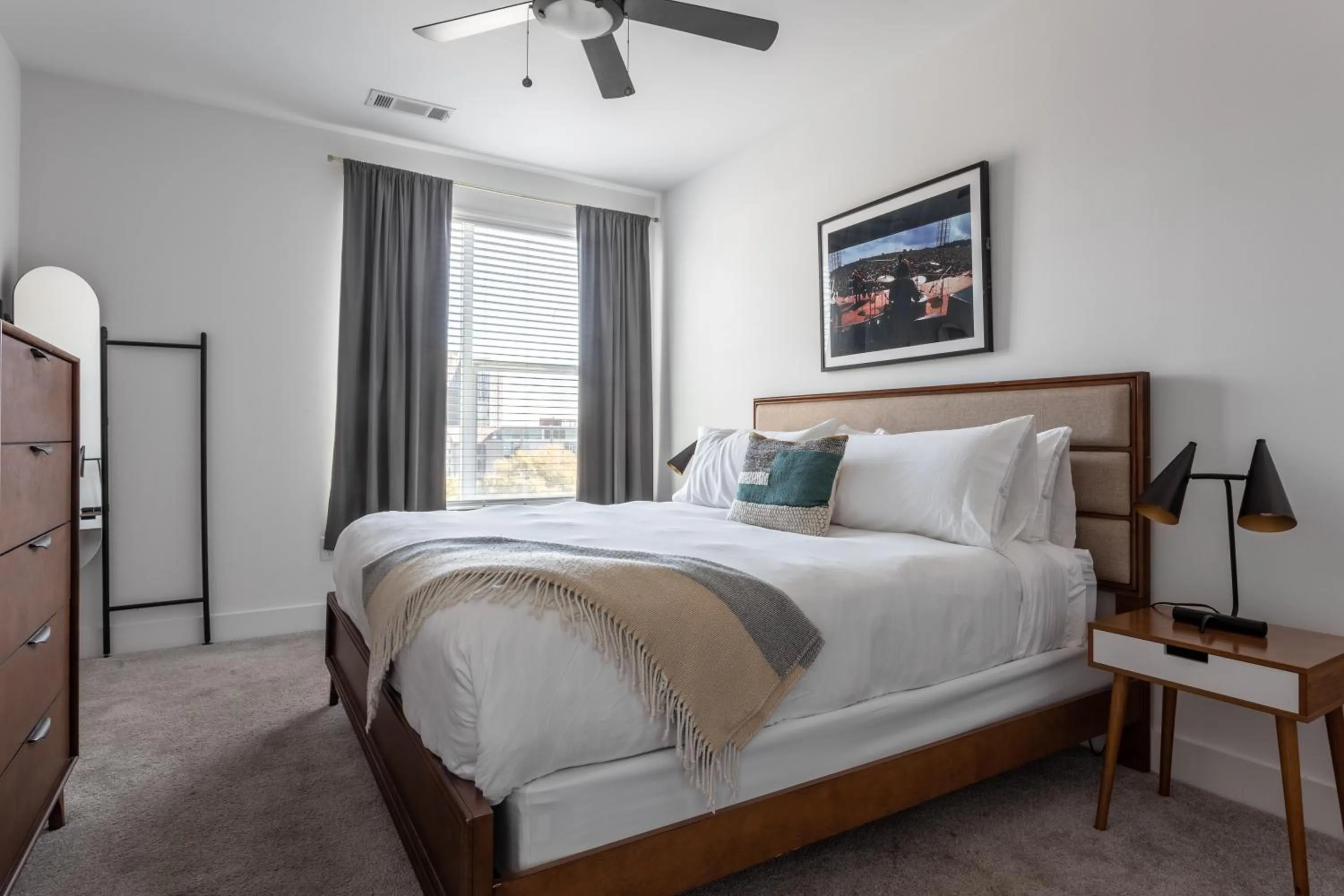 Bedroom, Bed in Mint House Nashville - Music Row