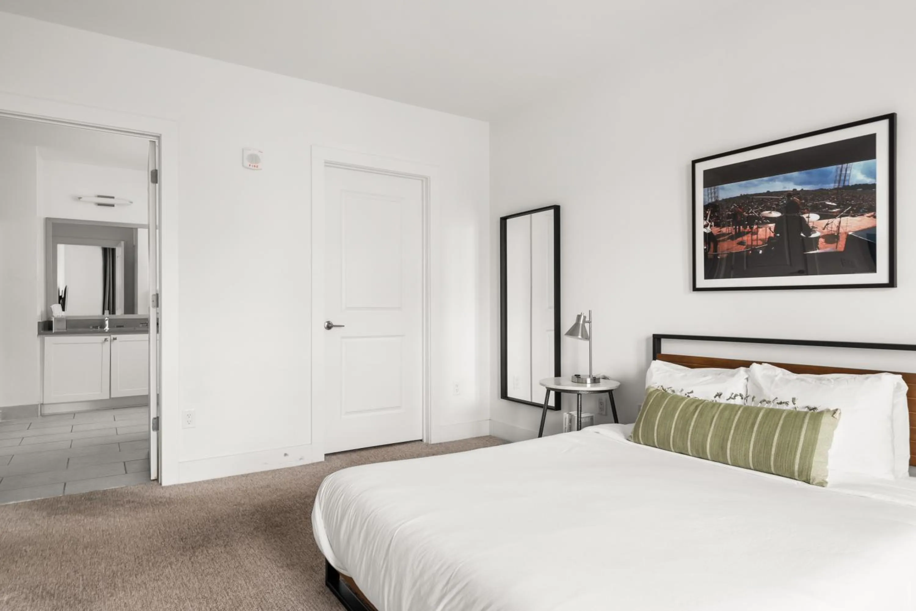 Bedroom, Bed in Mint House Nashville - Music Row