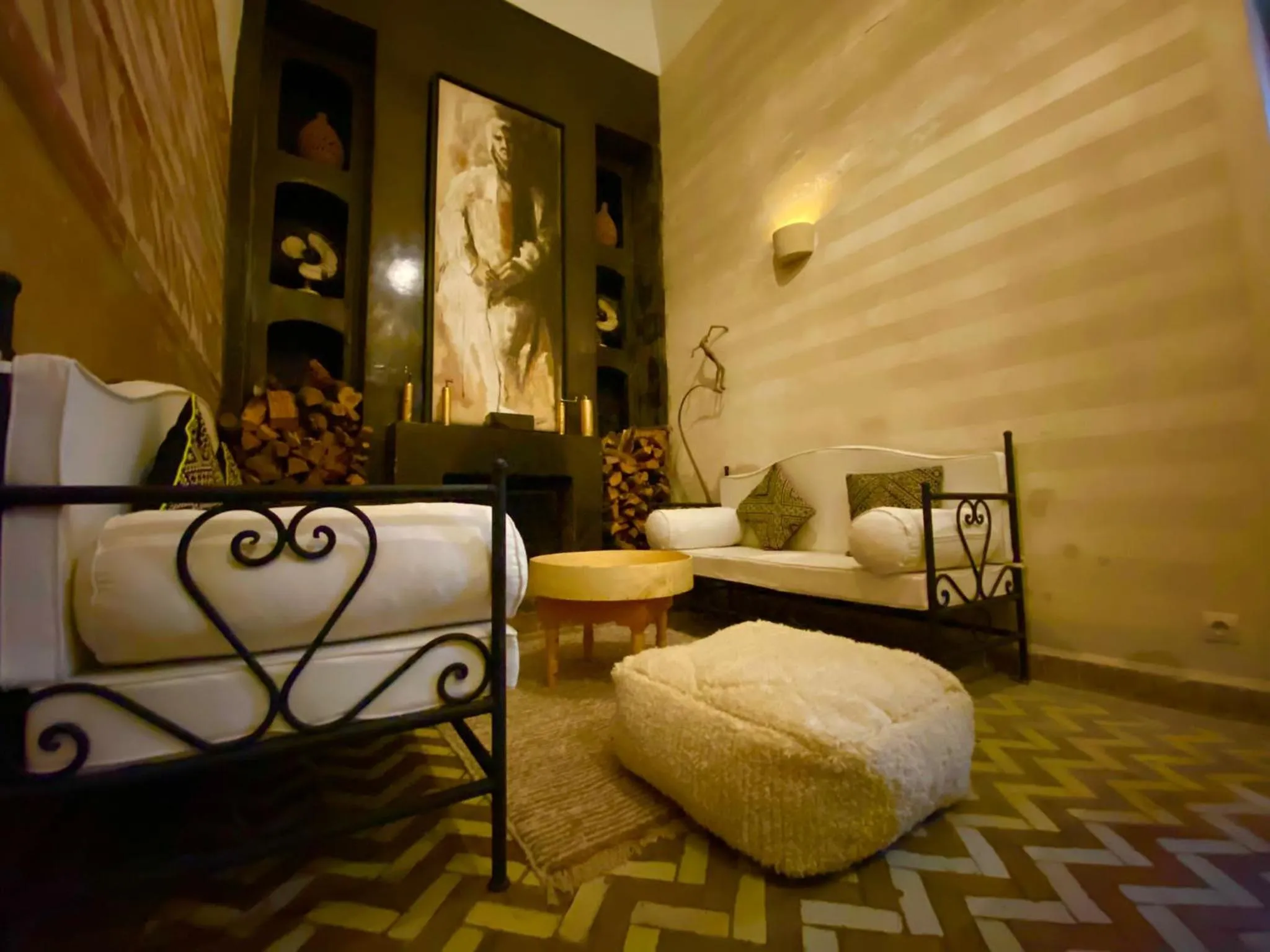 Living room in Riad Magellan Yoga and Spa