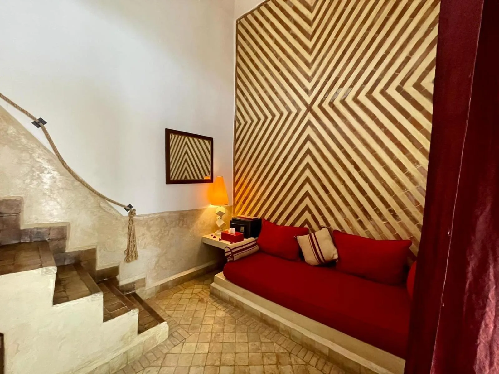 Seating area in Riad Magellan Yoga and Spa