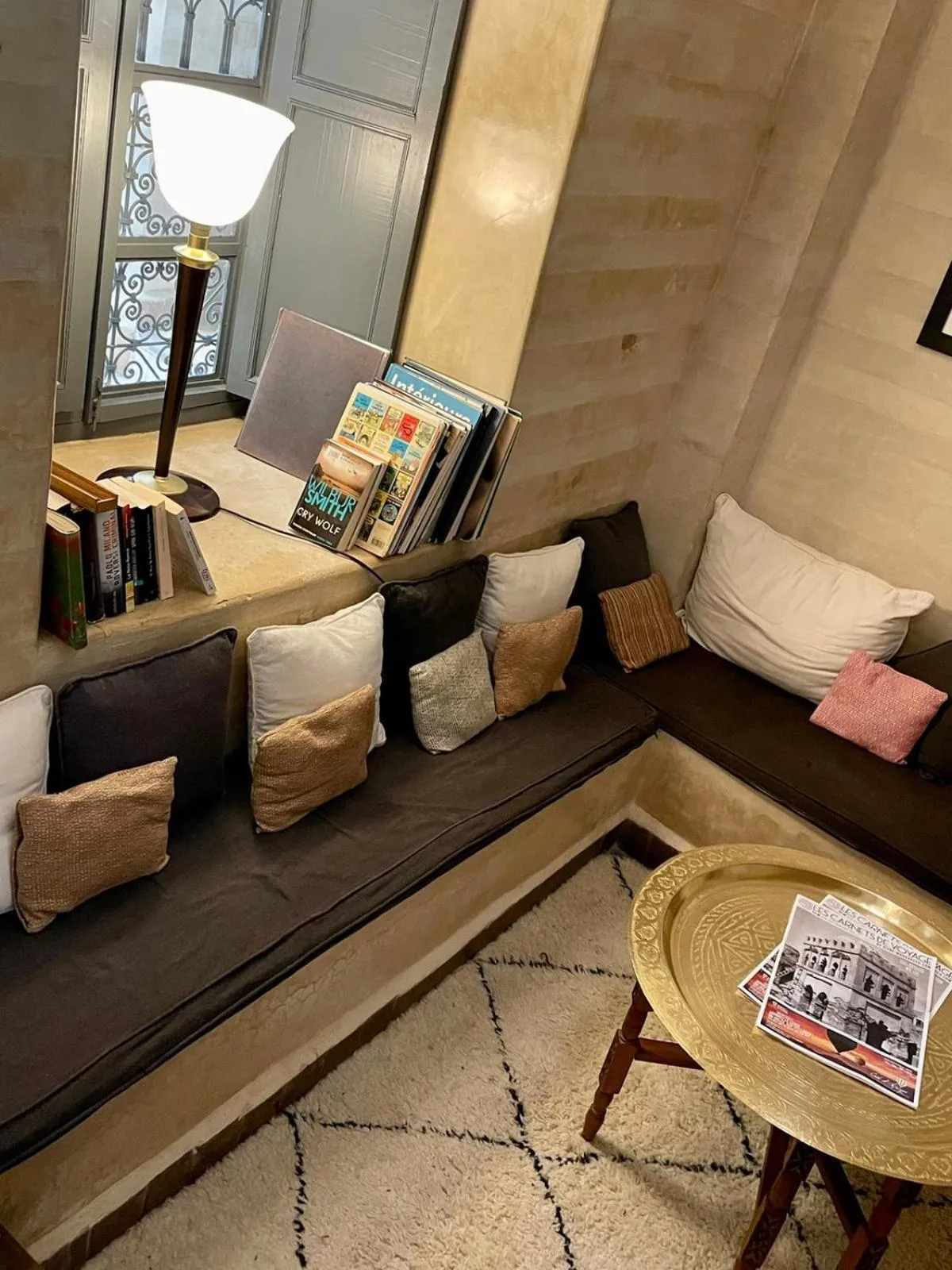 Seating area in Riad Magellan Yoga and Spa